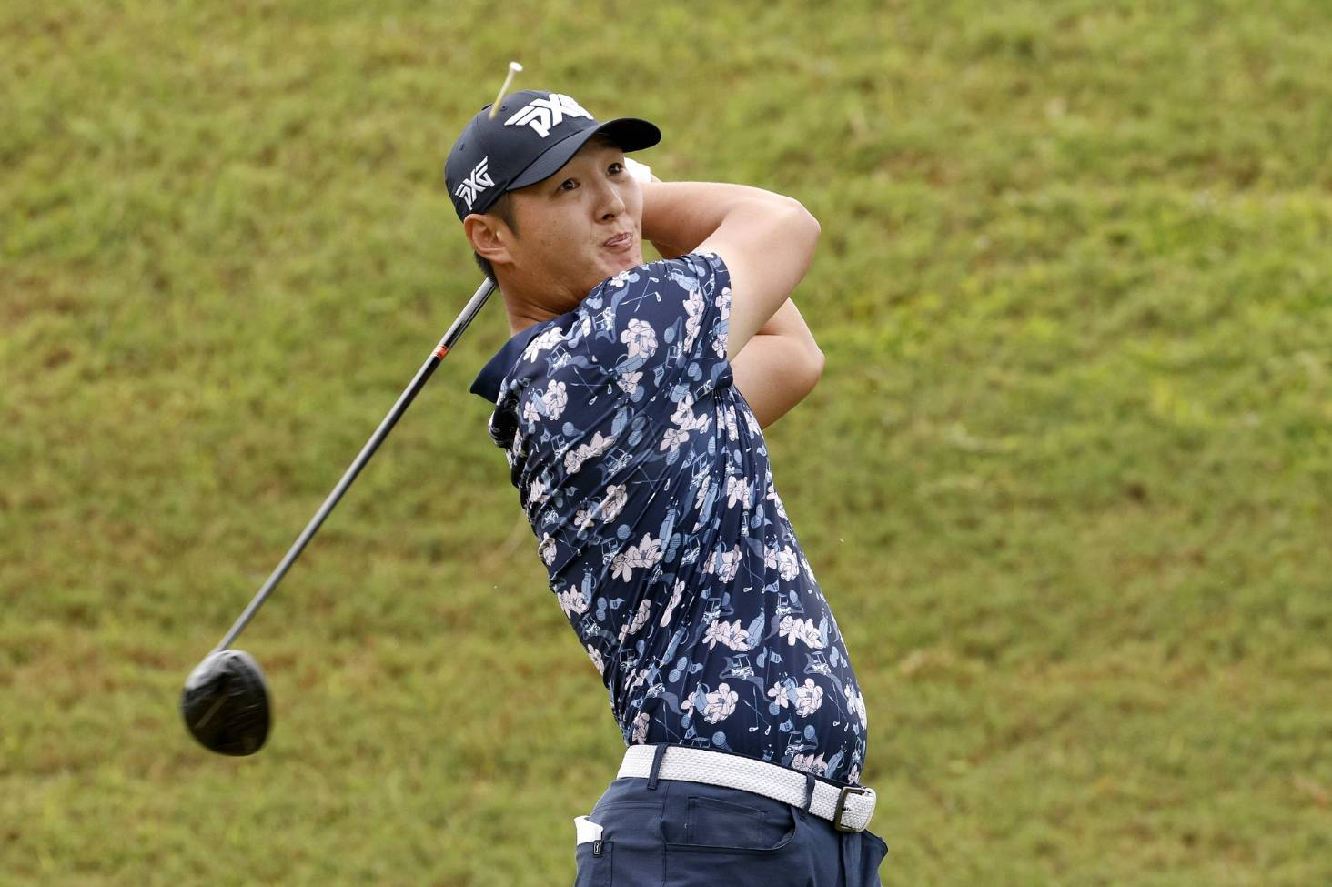 Danny Lee, floral print, golfer, HD Desktop Wallpaper