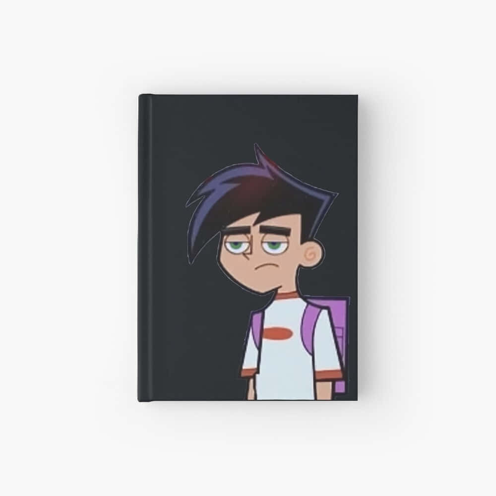 Danny Phantom, spiky dark hair, purple backpack, SD Desktop Wallpaper
