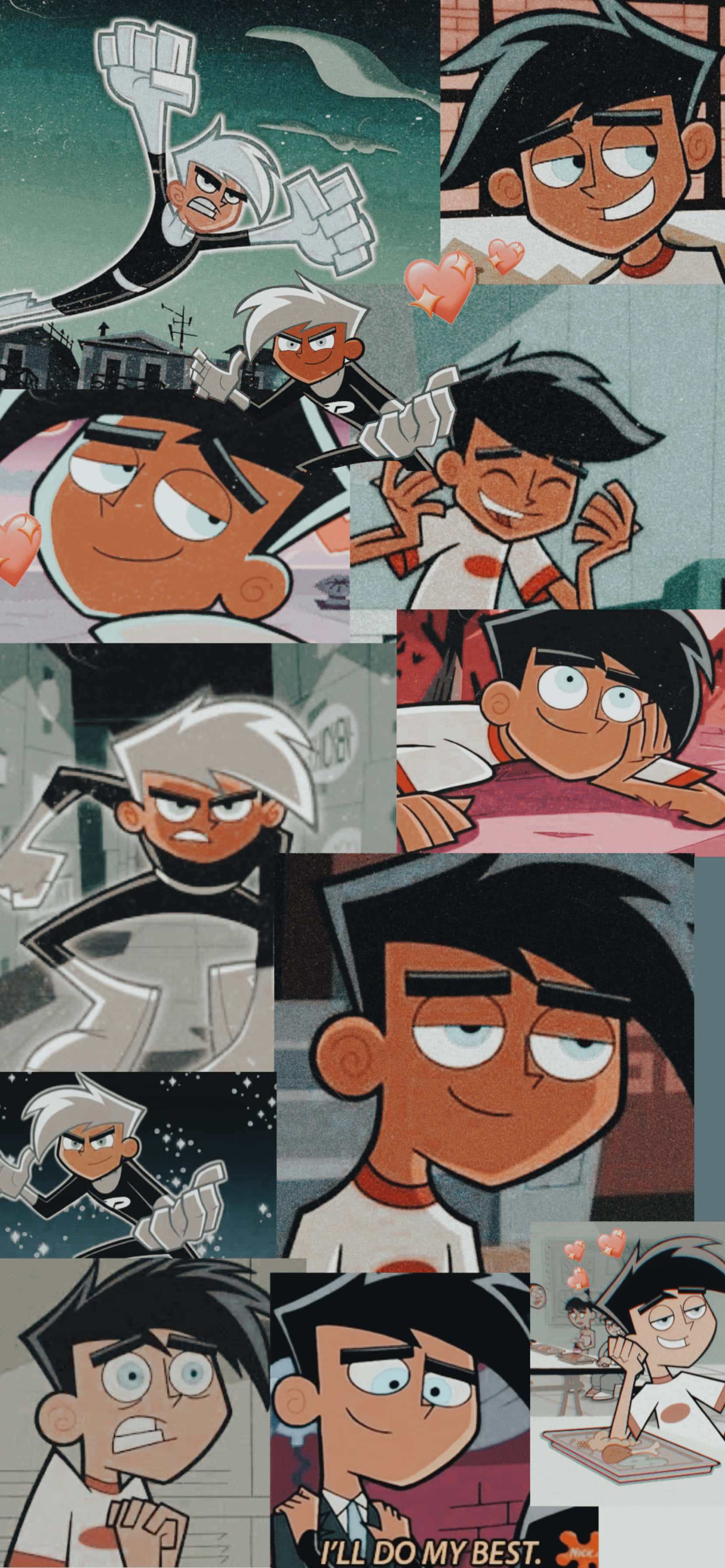 Danny Phantom, comic-style, animated characters, 2K Phone Wallpaper