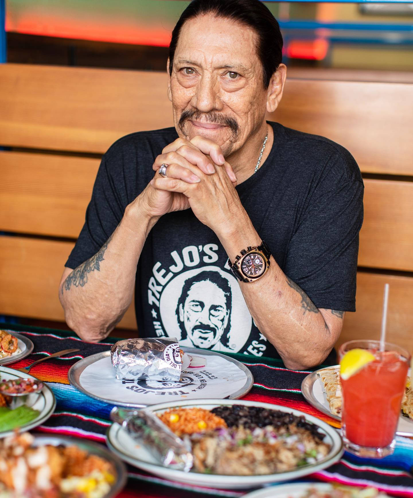 Danny Trejo, tattoos, watch, HD Phone Wallpaper