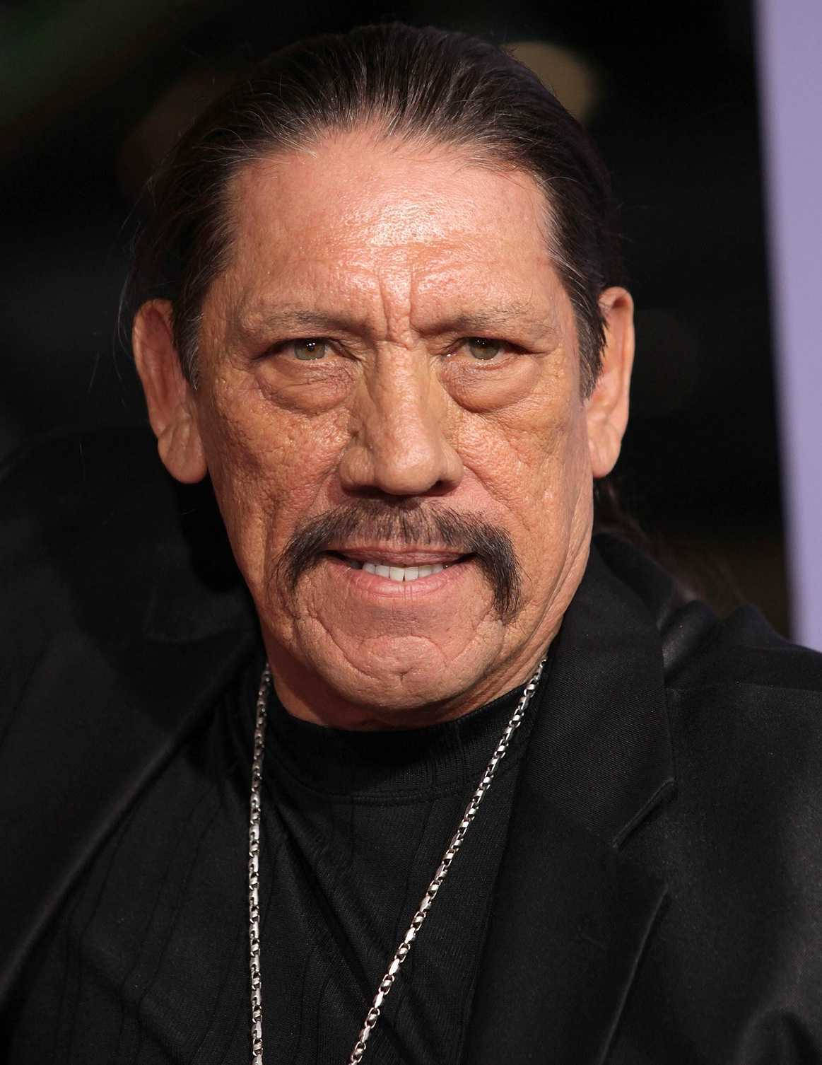 Danny Trejo, mustache, black clothing, HD Phone Wallpaper