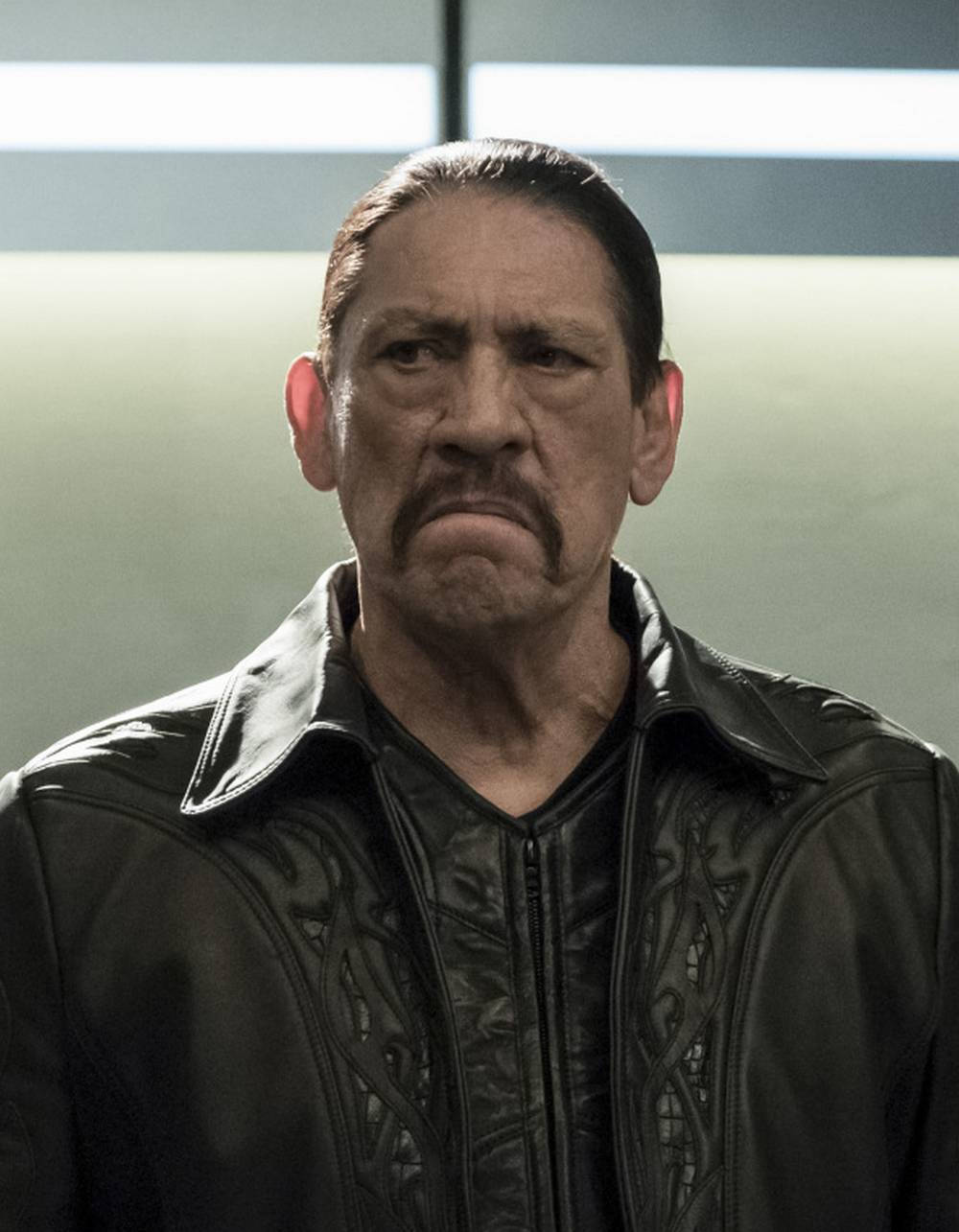 Danny Trejo, black leather jacket, mustache, HD Phone Wallpaper