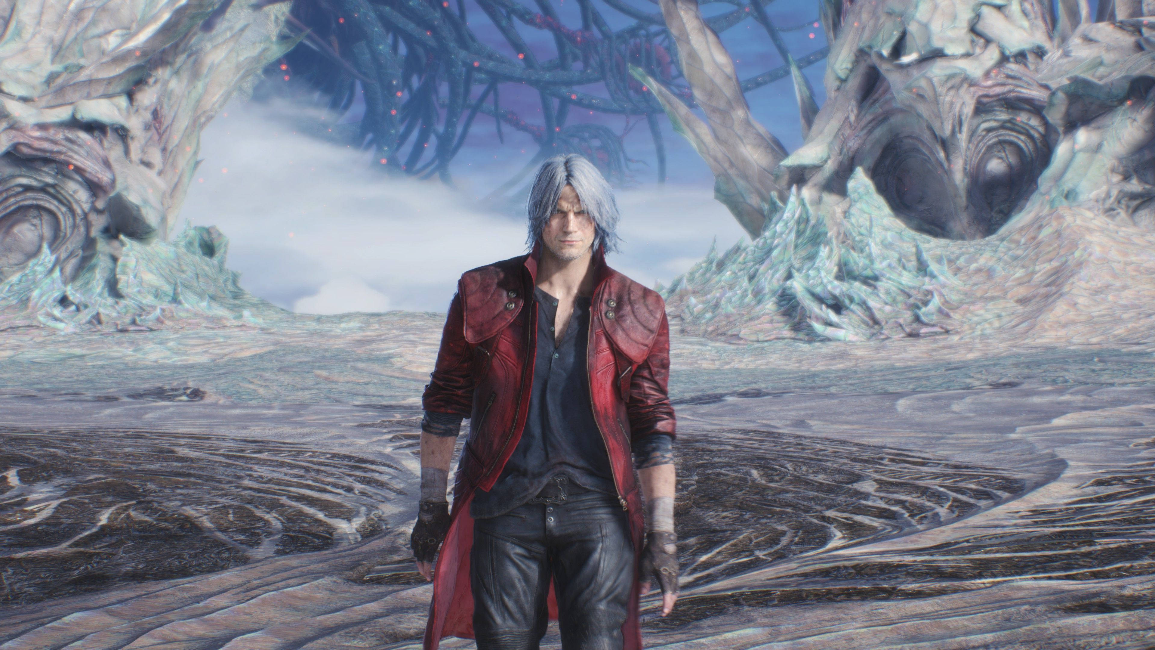 Dante, Devil May Cry 5, red coat, 4K Desktop Wallpaper