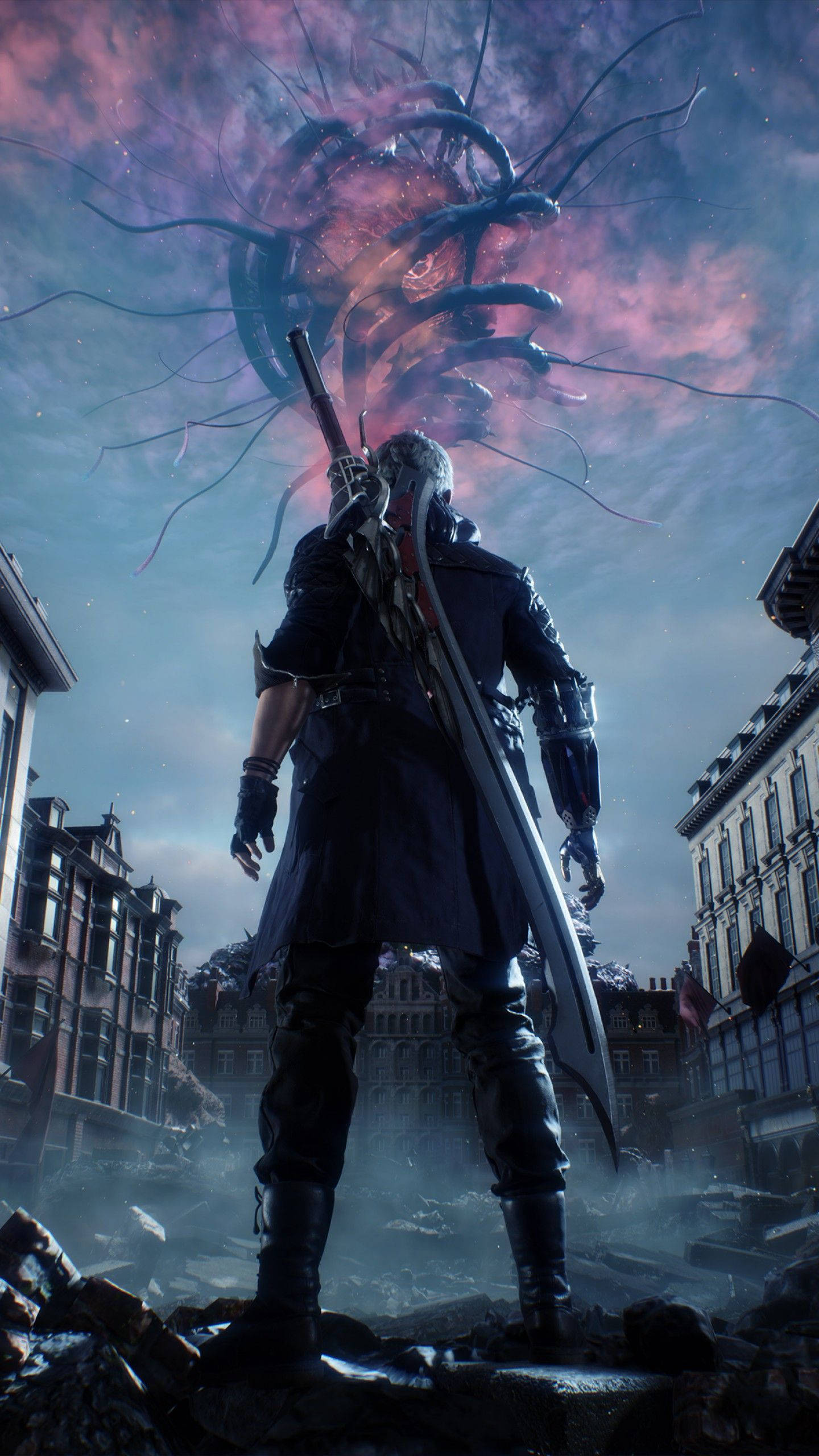 Dante, Devil May Cry, dual swords, 2K Phone Wallpaper