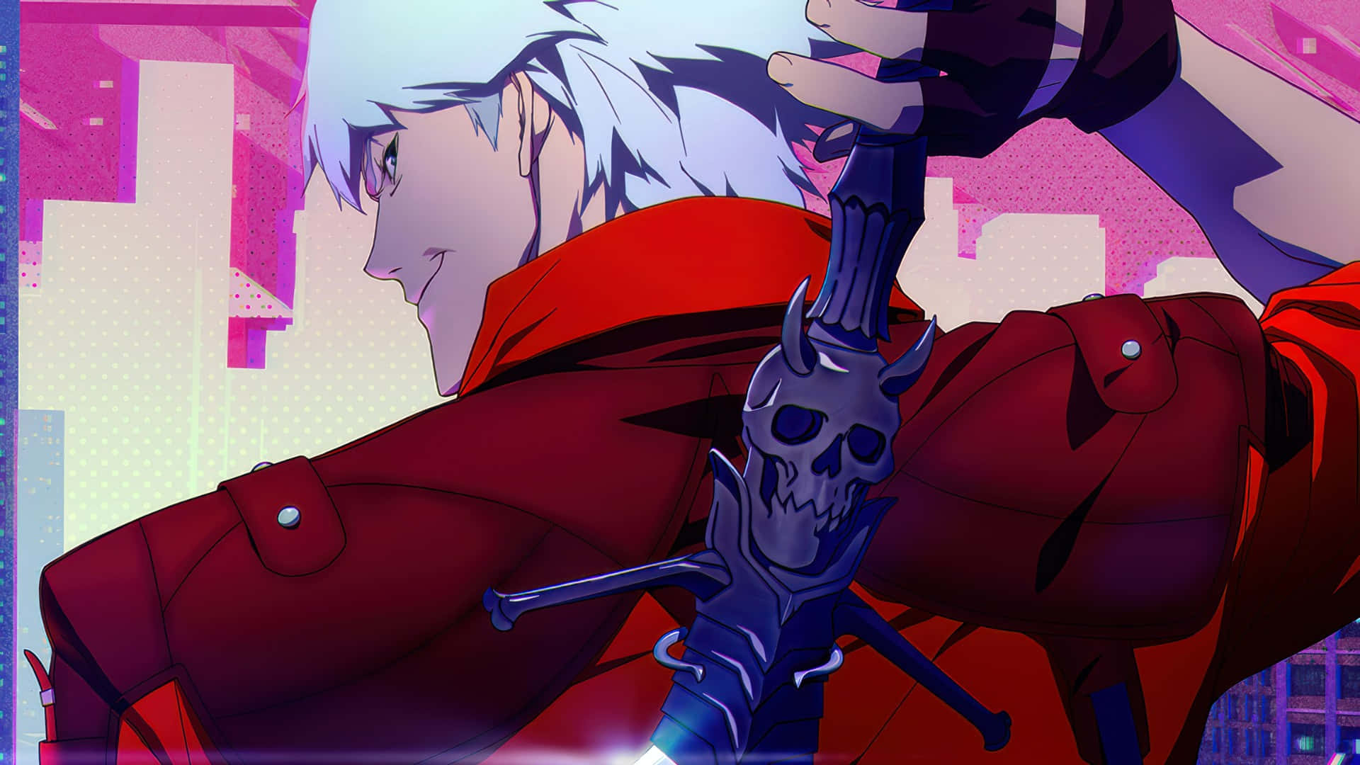 Dante, Devil May Cry, red coat, Full HD Desktop Wallpaper