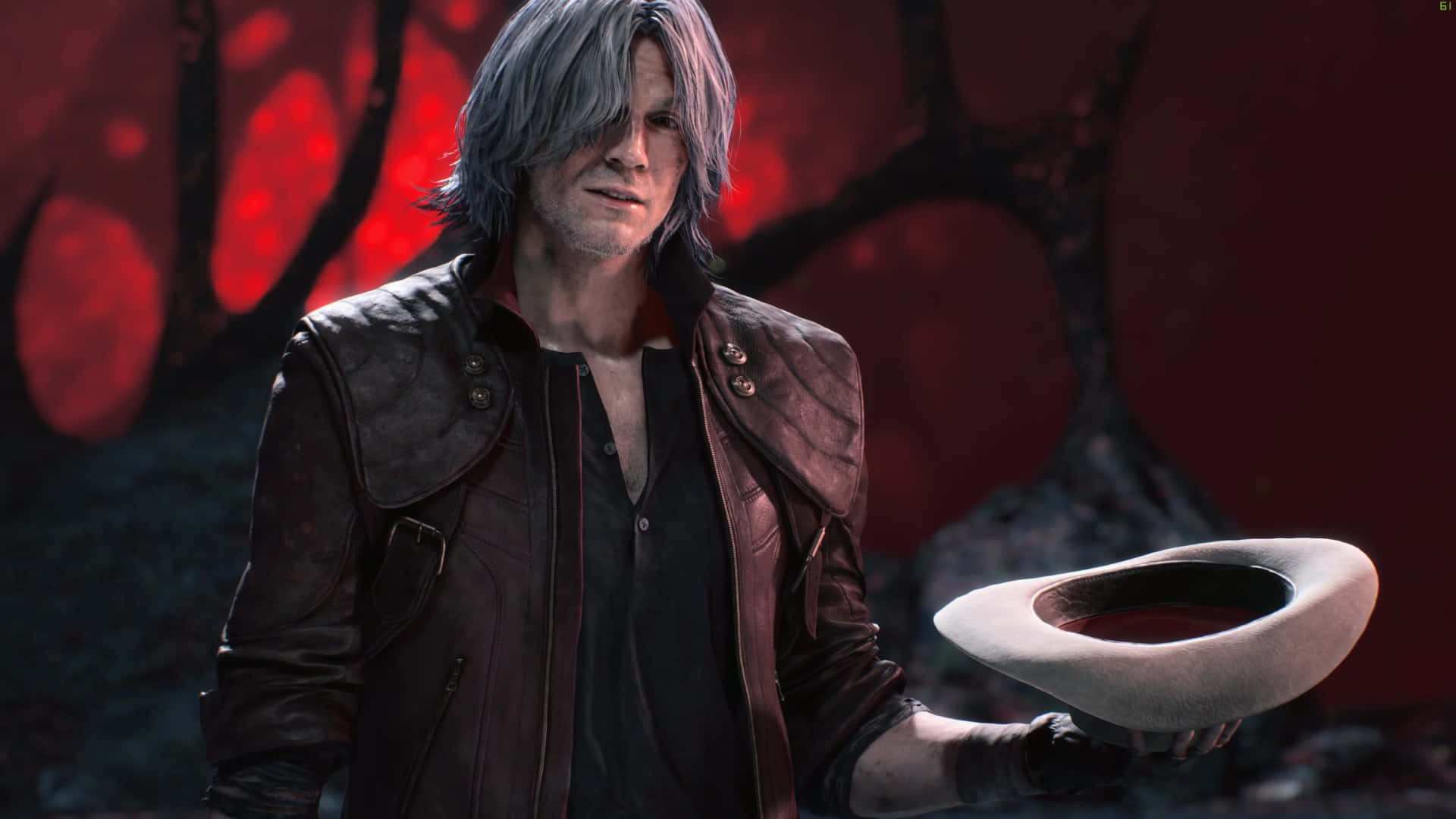 Dante, Devil May Cry, silver hair, Full HD Desktop Wallpaper