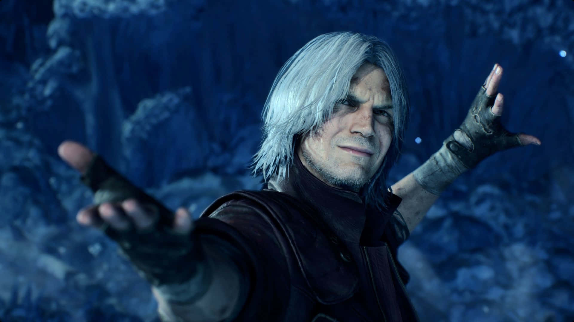 Dante, Devil May Cry, silver-haired, Full HD Desktop Wallpaper