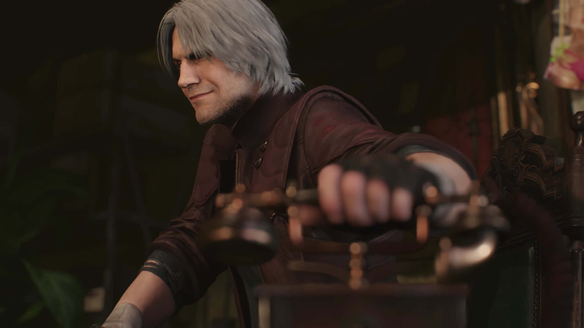 Dante, Devil May Cry, silver-haired, Full HD Desktop Wallpaper