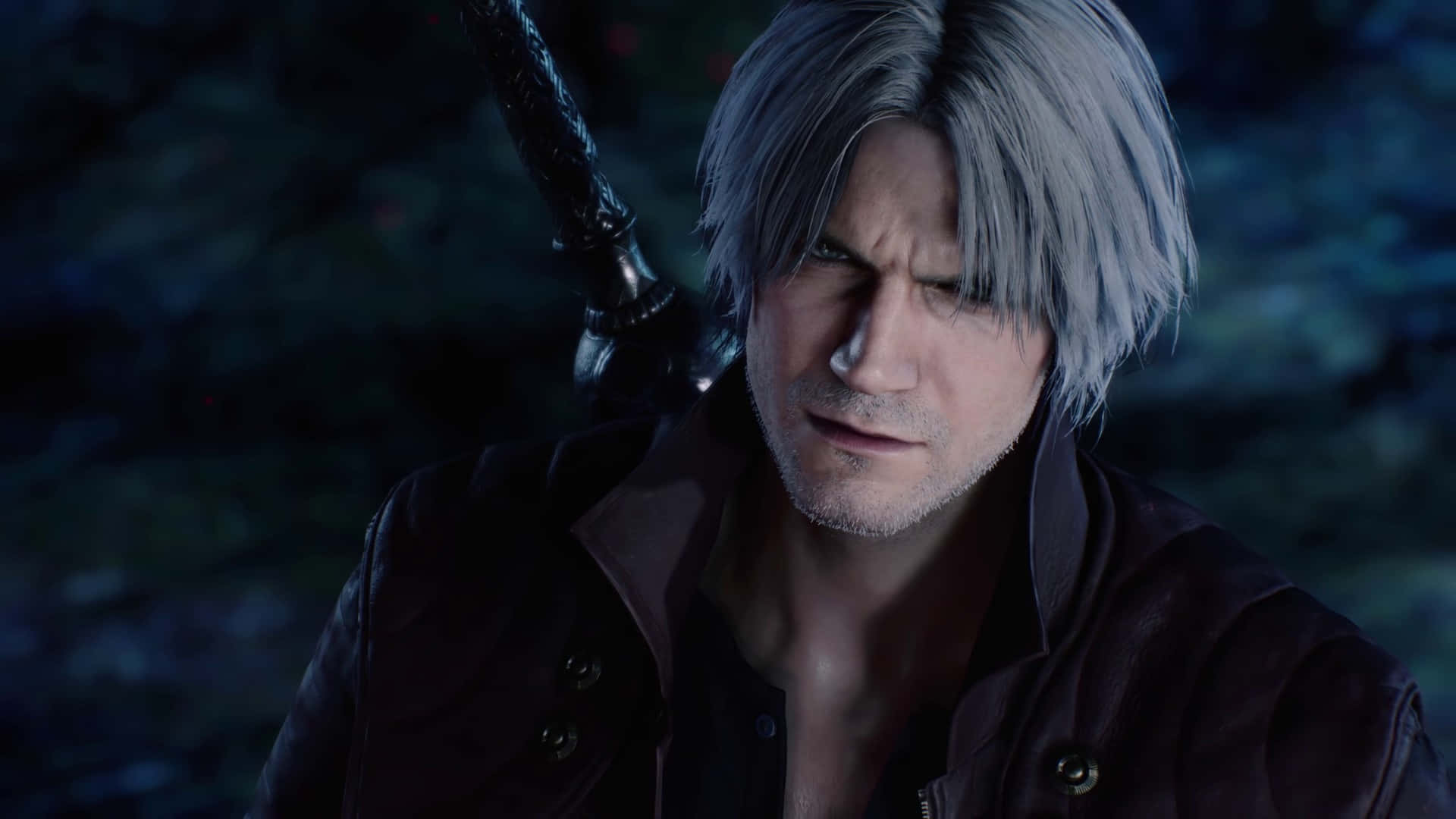Dante, Devil May Cry, silver hair, Full HD Desktop Wallpaper
