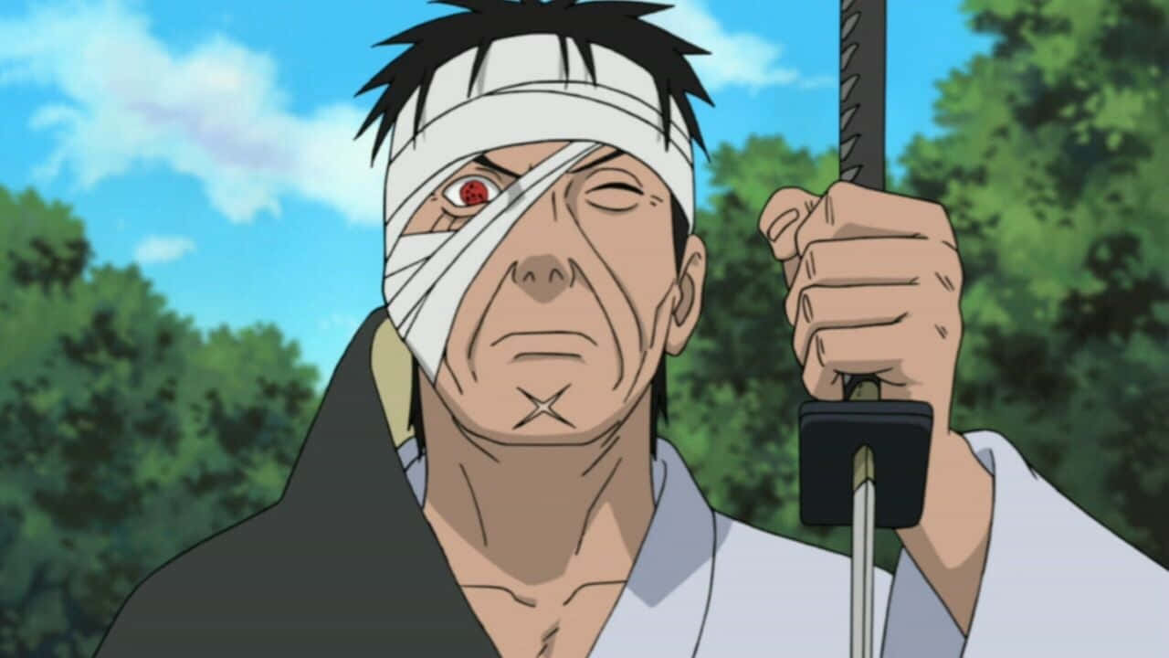 Danzo Shimura, bandaged eye, red pupil, HD Desktop Wallpaper