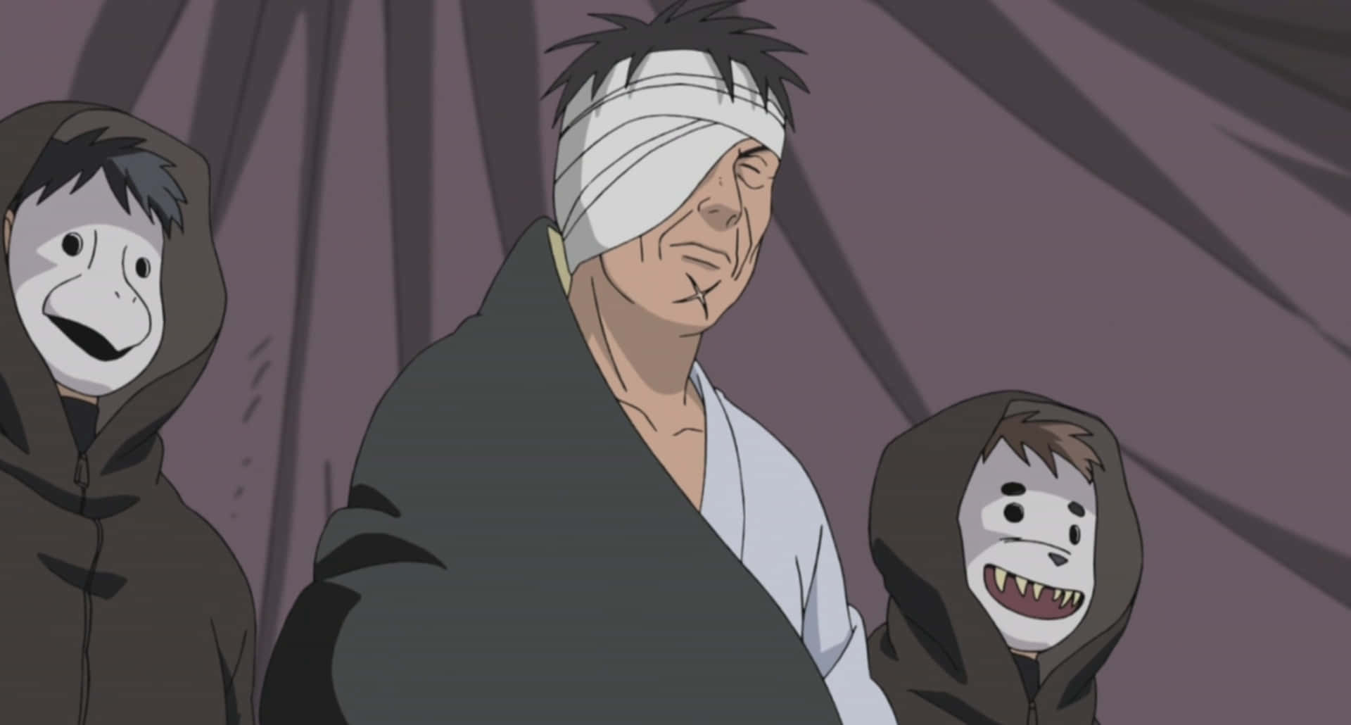 Danzo Shimura, Hidden Leaf Village, mask, Full HD Desktop Wallpaper