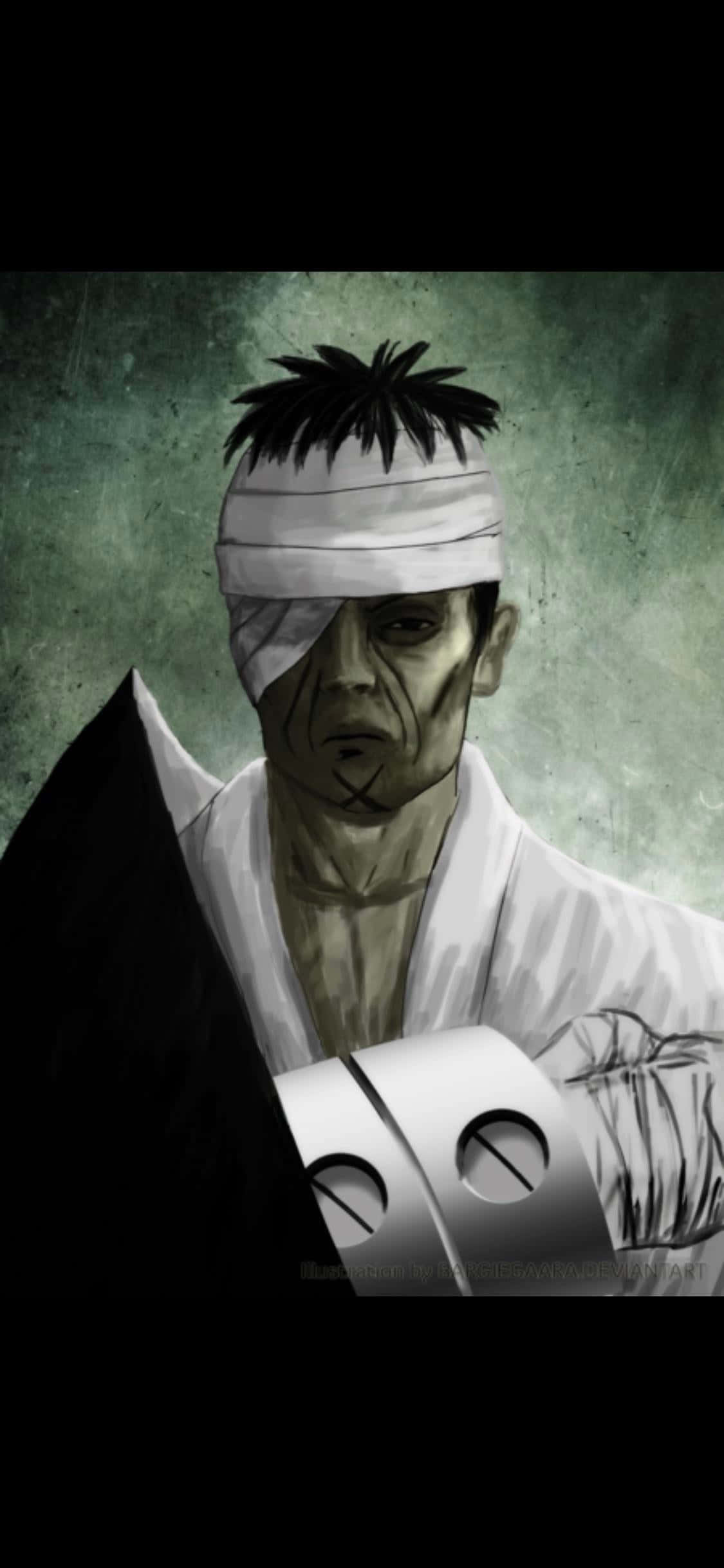 Danzo Shimura, katana, spiky hair, Full HD Phone Wallpaper