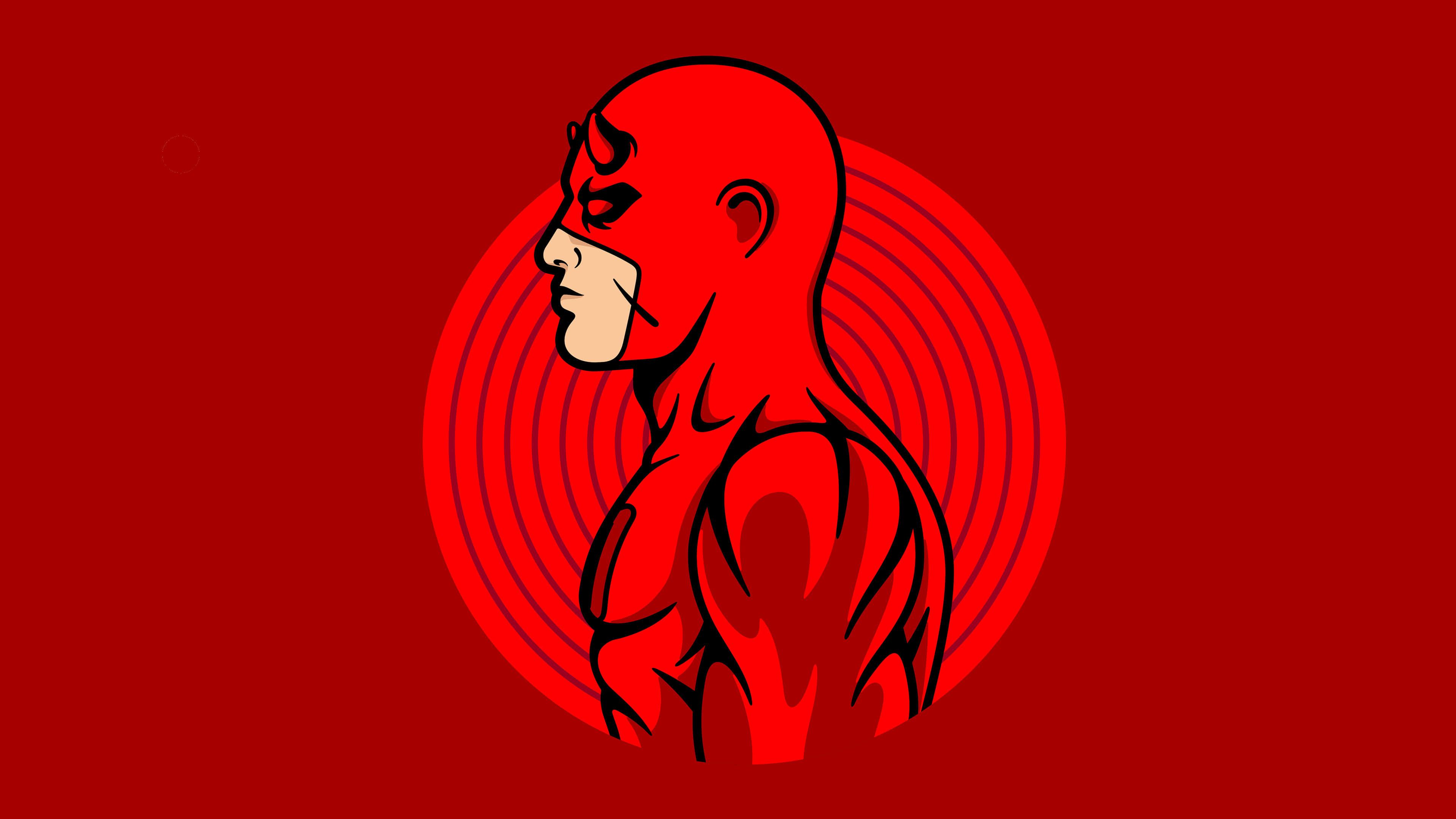 Daredevil, red, profile, 4K Desktop Wallpaper