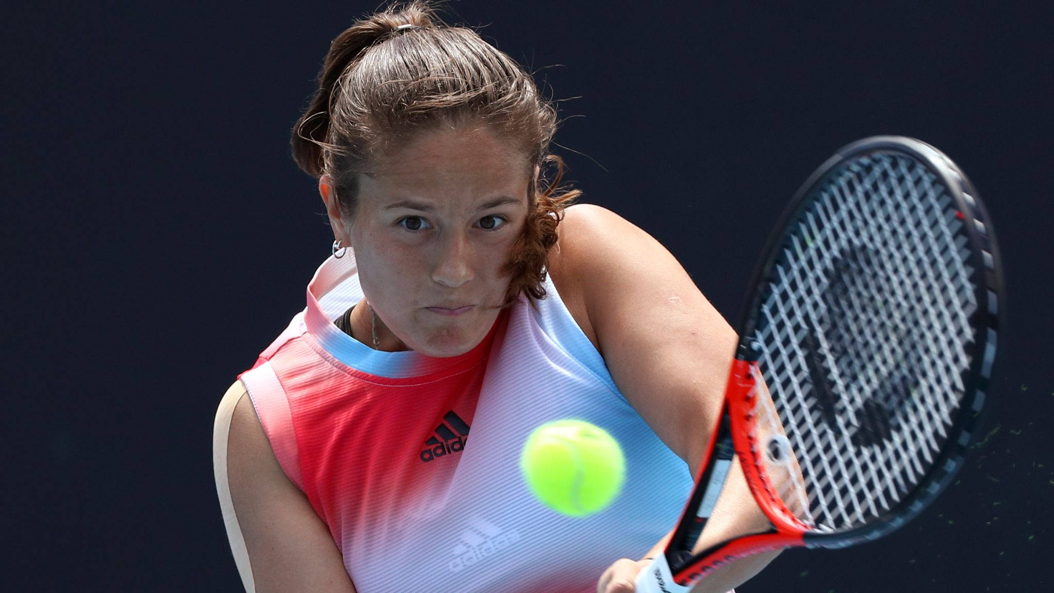 Daria Kasatkina, tennis player, racket, Full HD Desktop Wallpaper
