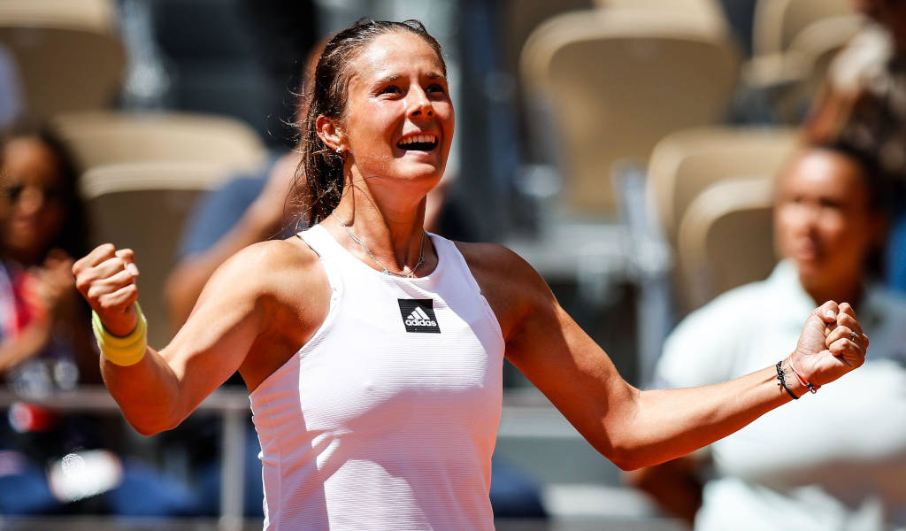 Daria Kasatkina, tennis player, clenched fists, SD Desktop Wallpaper