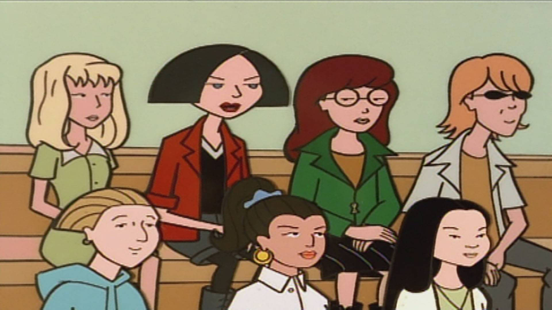Daria, classroom, cartoon women, Full HD Desktop Wallpaper