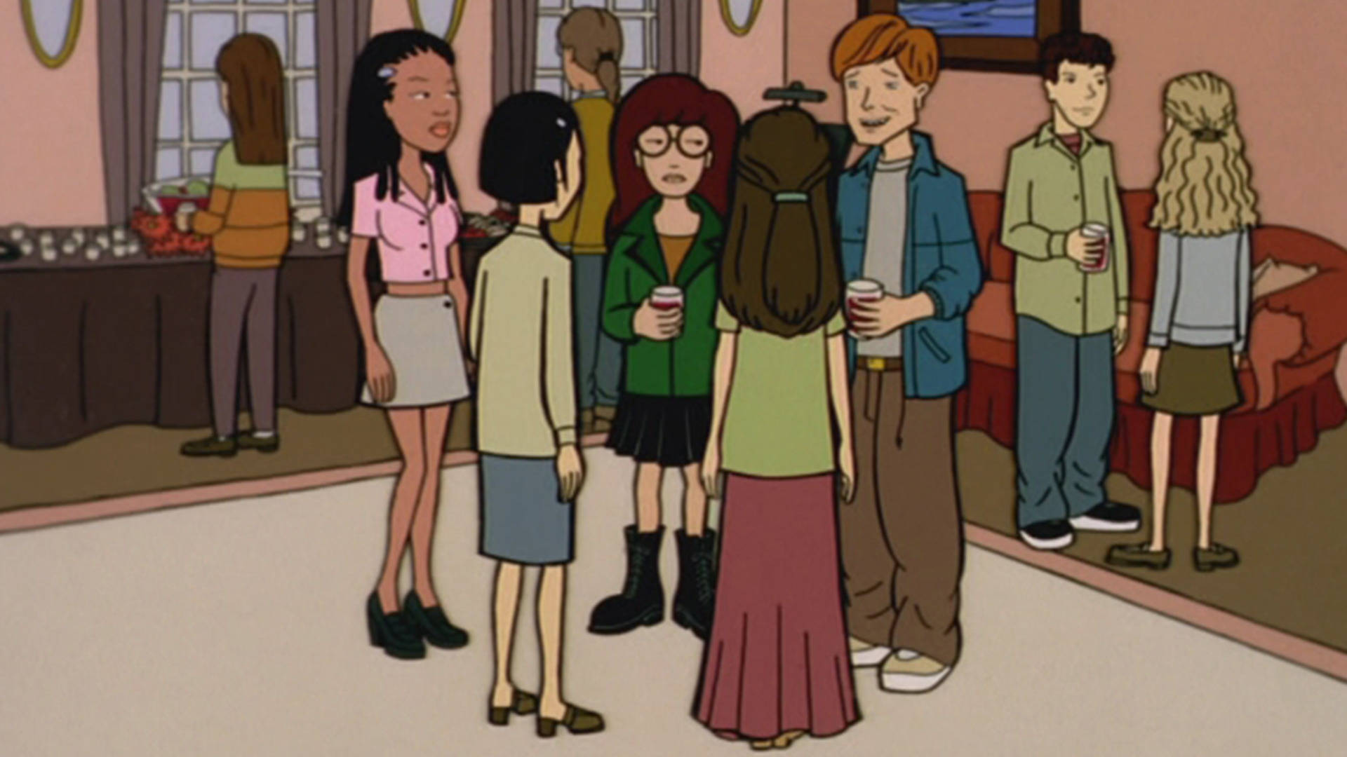 Daria, party, living room, Full HD Desktop Wallpaper