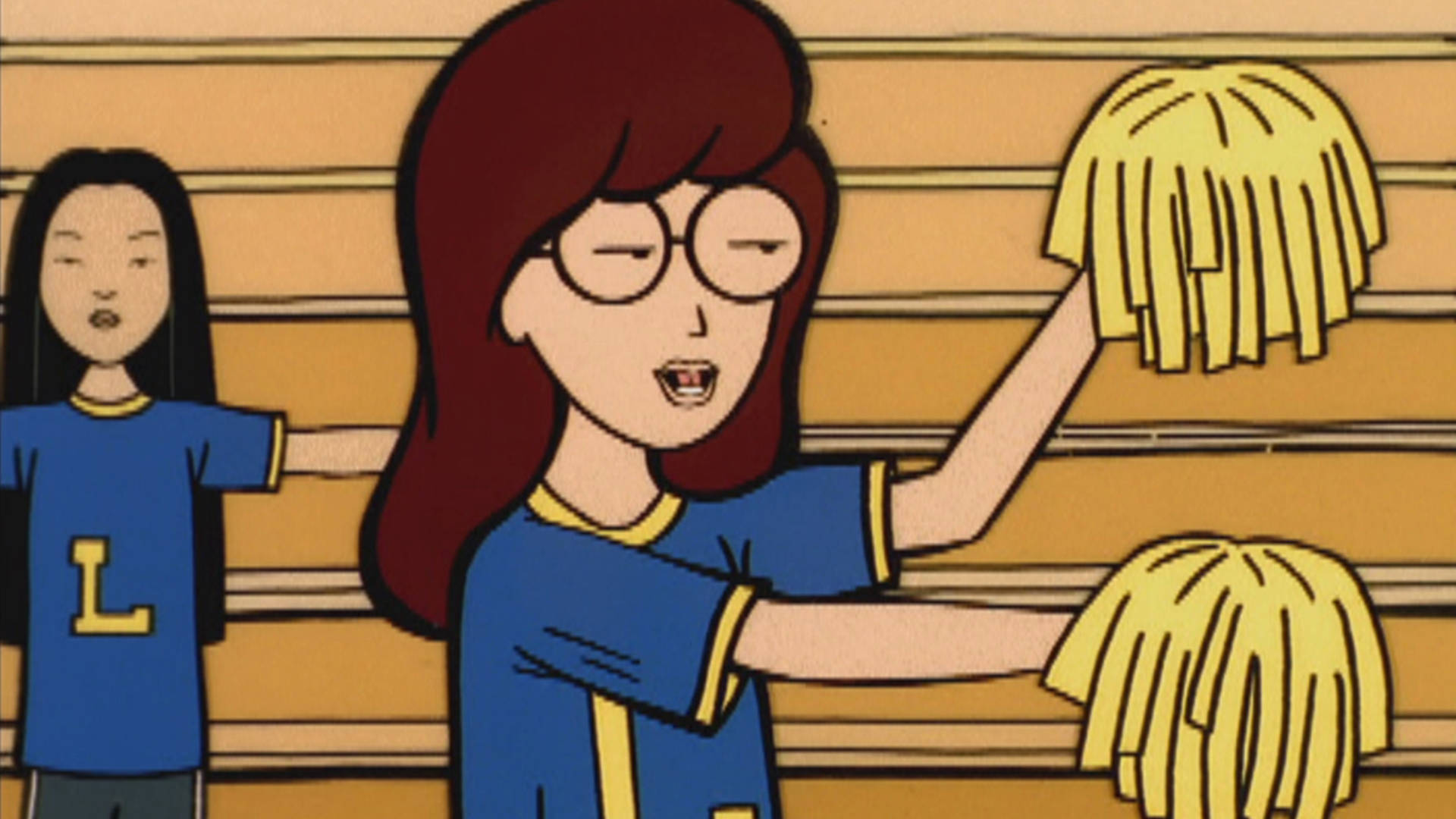 Daria, cheerleader, blue uniforms, Full HD Desktop Wallpaper