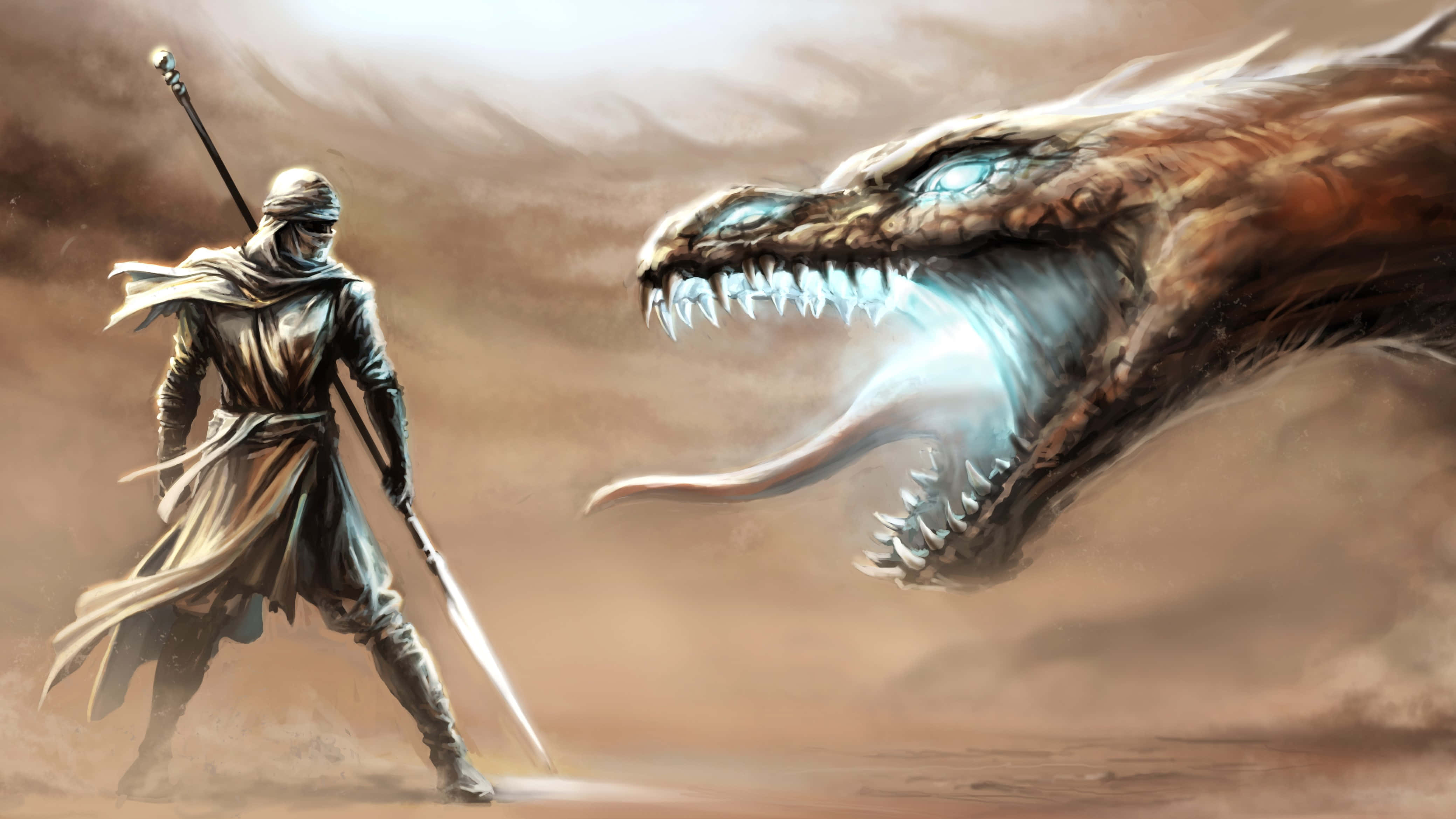 daring, 4157 x 2339, cloaked warrior, 4K Desktop Wallpaper