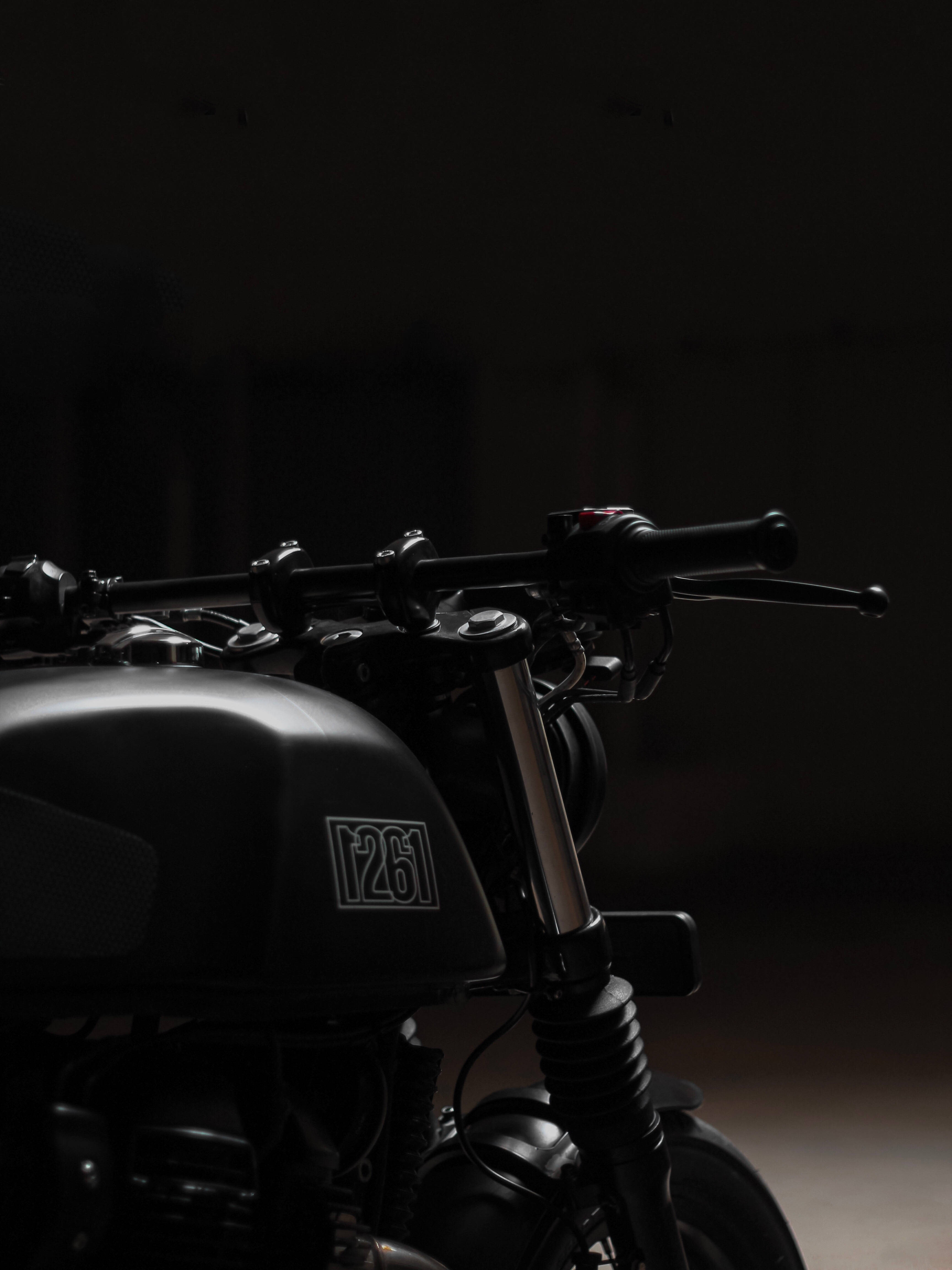 matte black, chrome accents, dim garage, 4K Phone Wallpaper