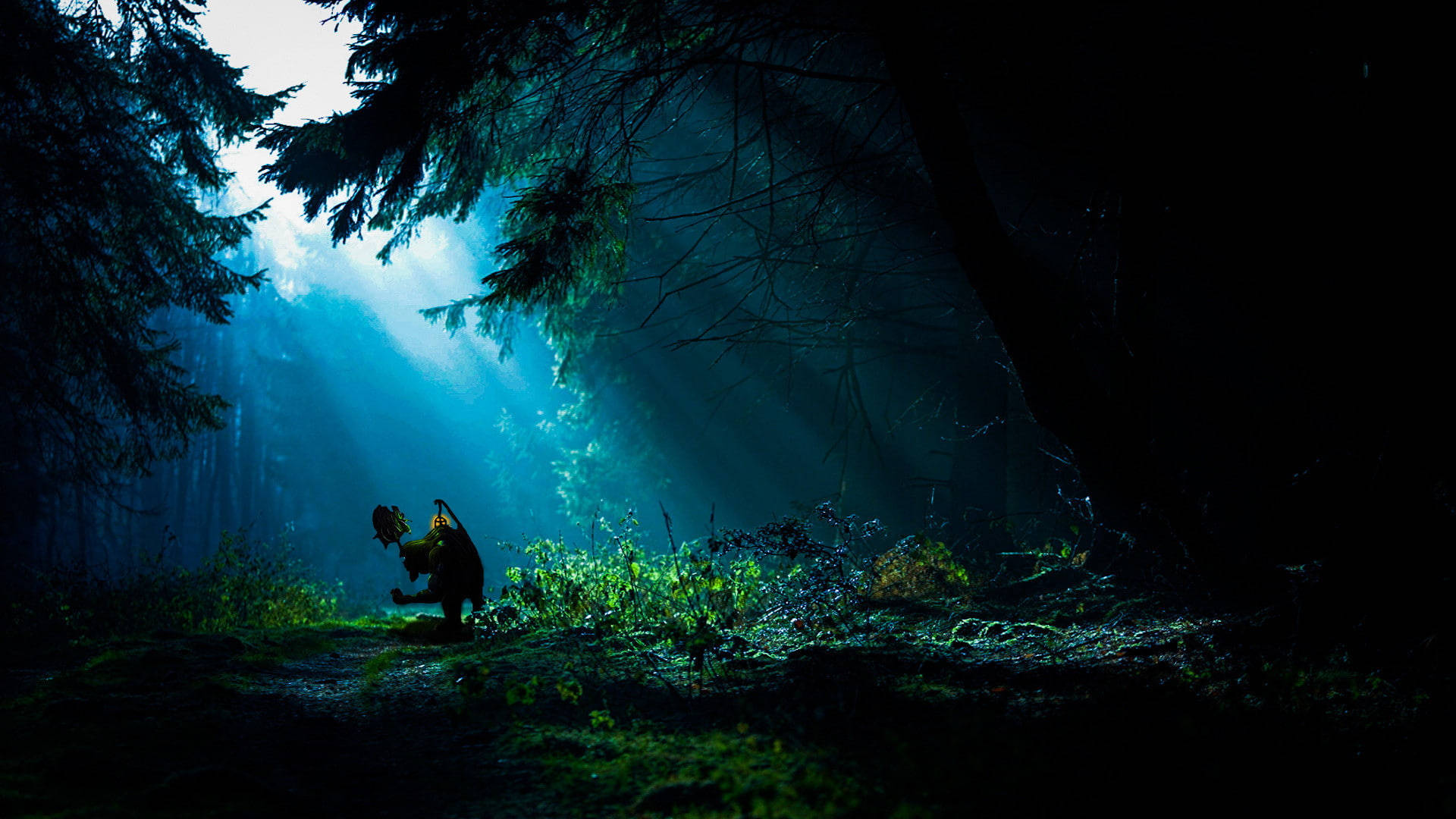 1920x1080, 4K, dark forest, Full HD Desktop Wallpaper