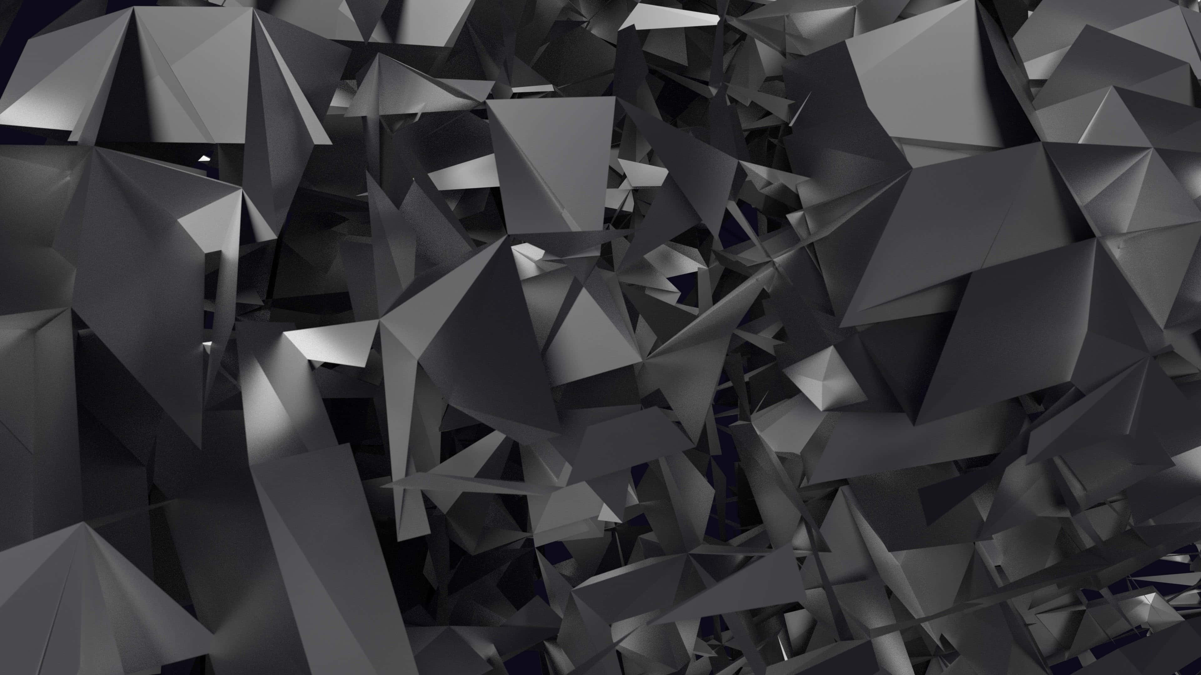 dark abstract art, 3840 x 2160, gray, 4K Desktop Wallpaper