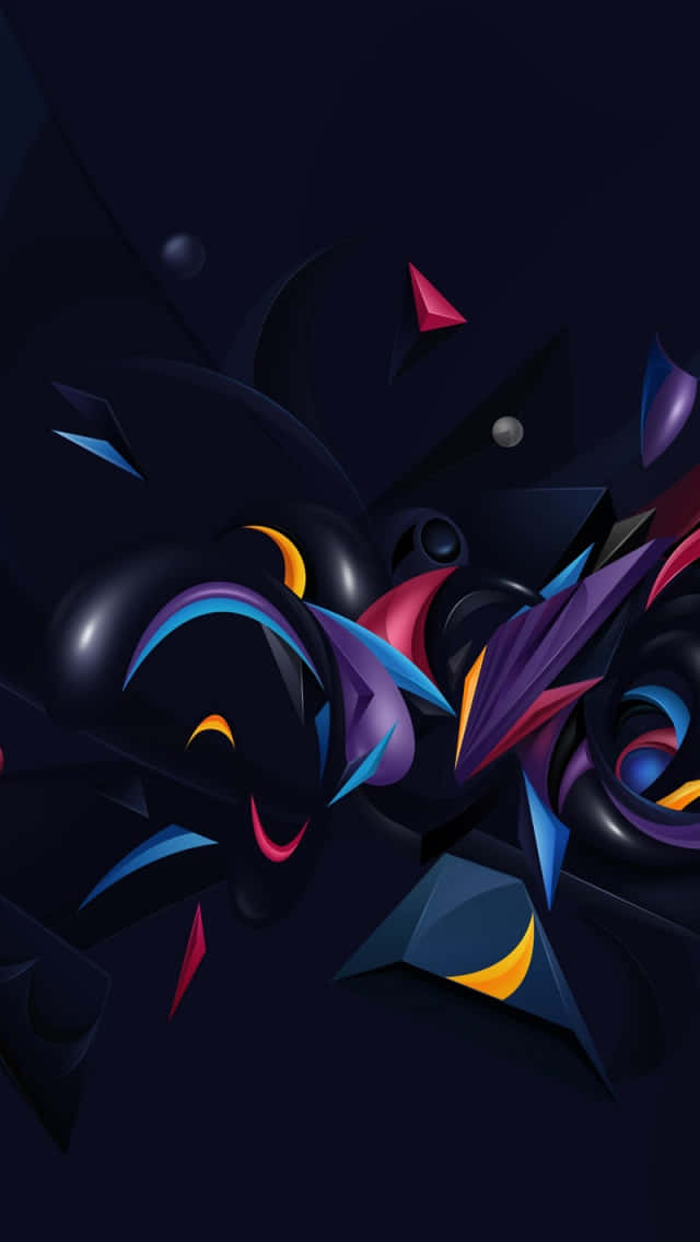 electric blue, purple, gold, SD Phone Wallpaper