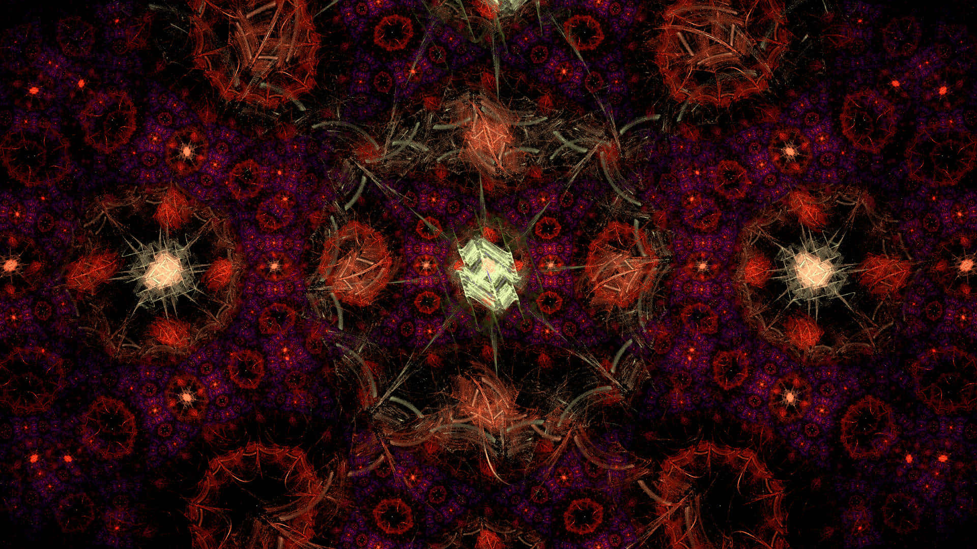 dark abstract art, glowing red, purple, Full HD Desktop Wallpaper