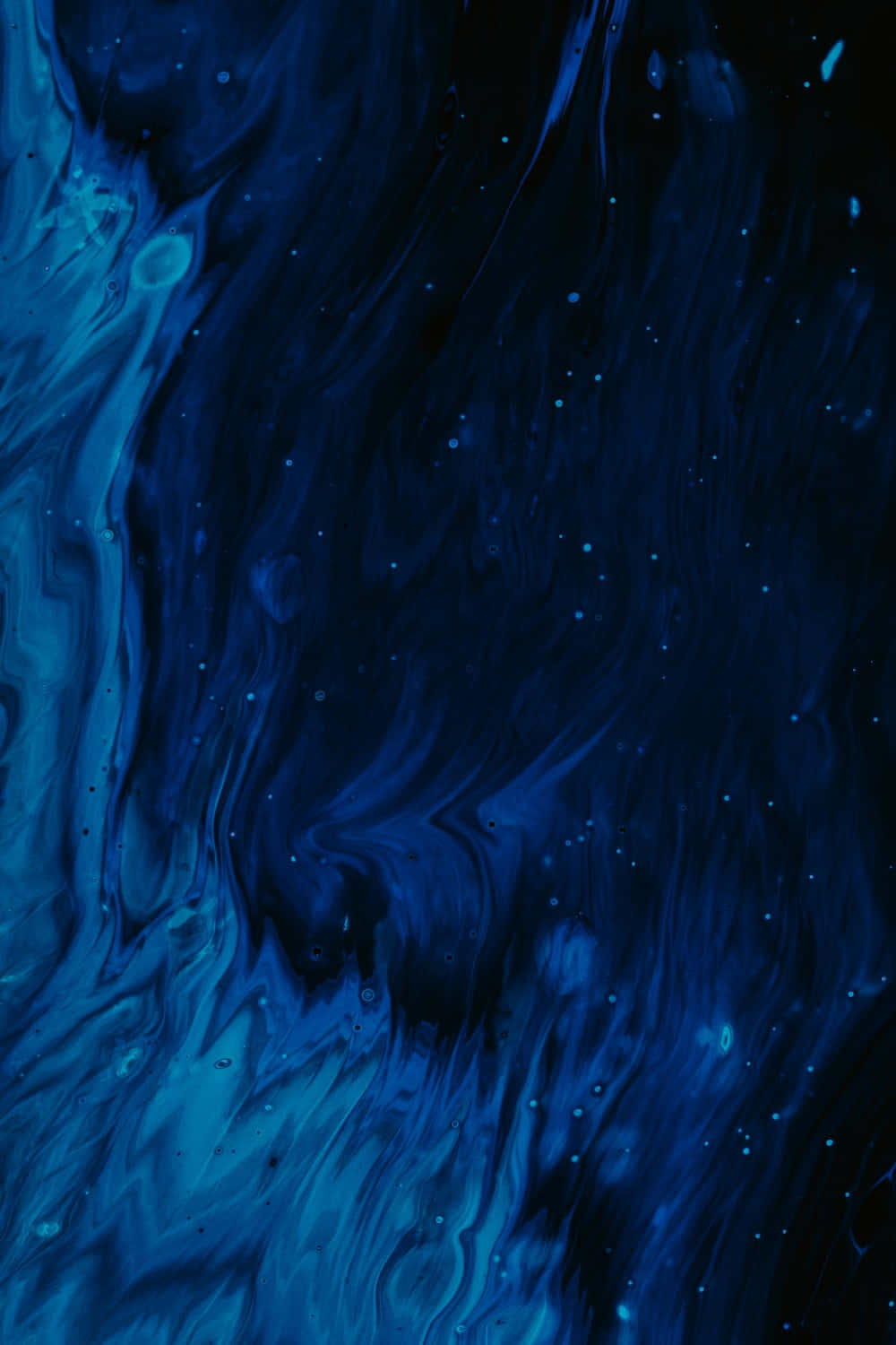 Dark Abstract Art, deep blue, abstract swirls, HD Phone Wallpaper