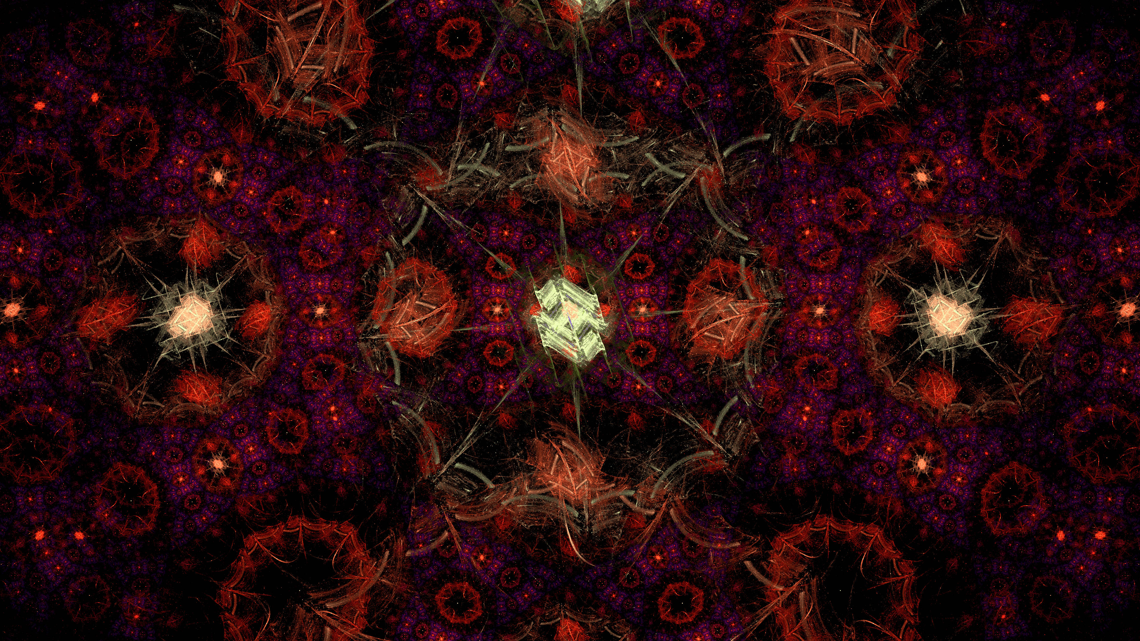 Red 4K UHD, dark abstract, glowing red, 4K Desktop Wallpaper