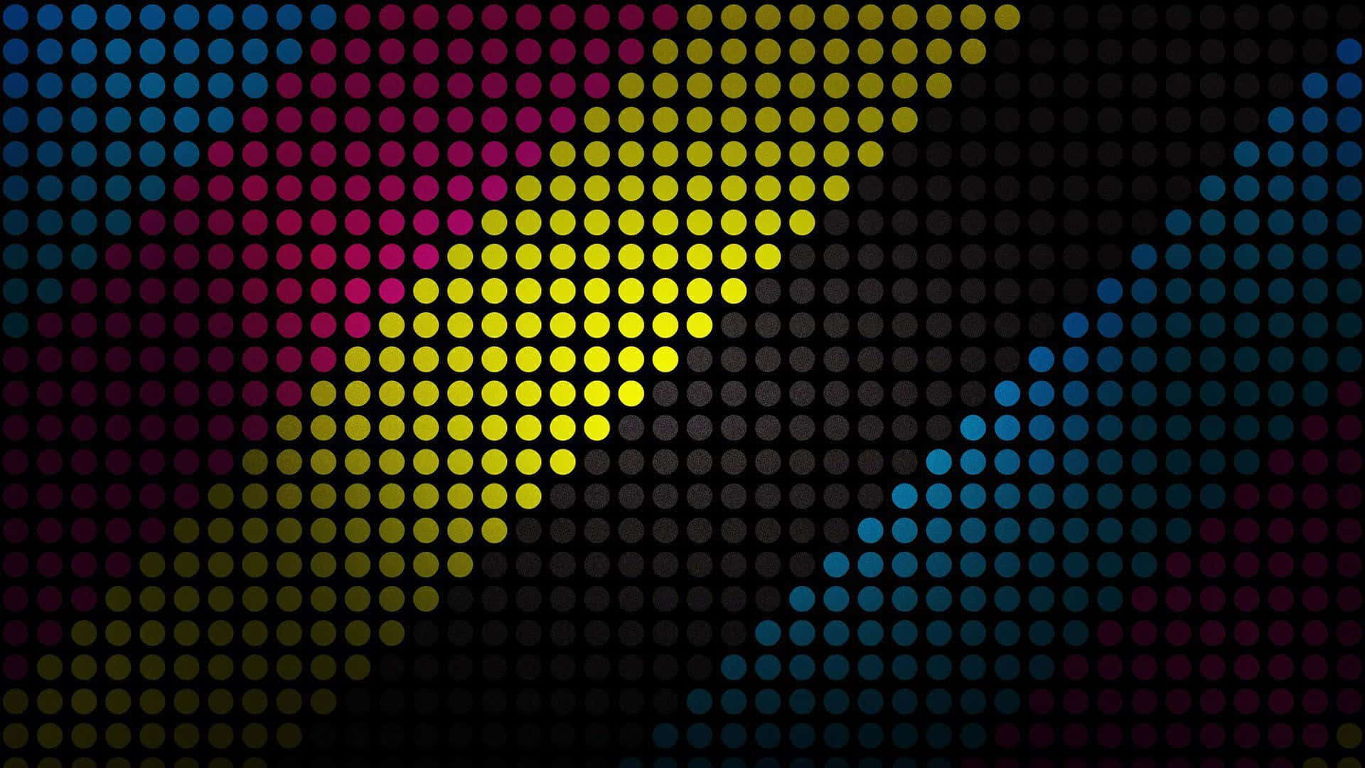 abstract pattern, multicolored dots, stylized wave, Full HD Desktop Wallpaper