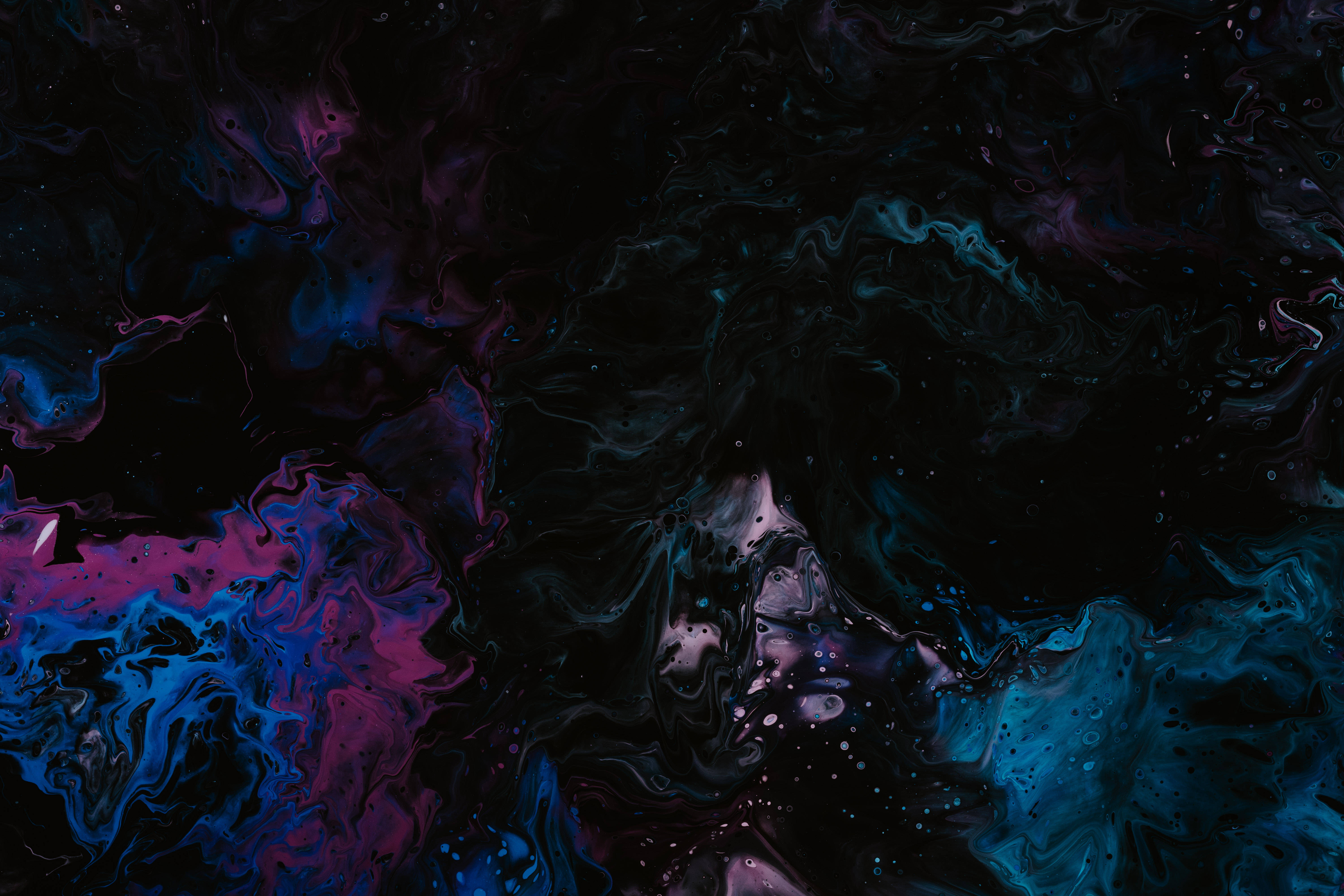 electric blue, magenta, deep black canvas, 5K Desktop Wallpaper