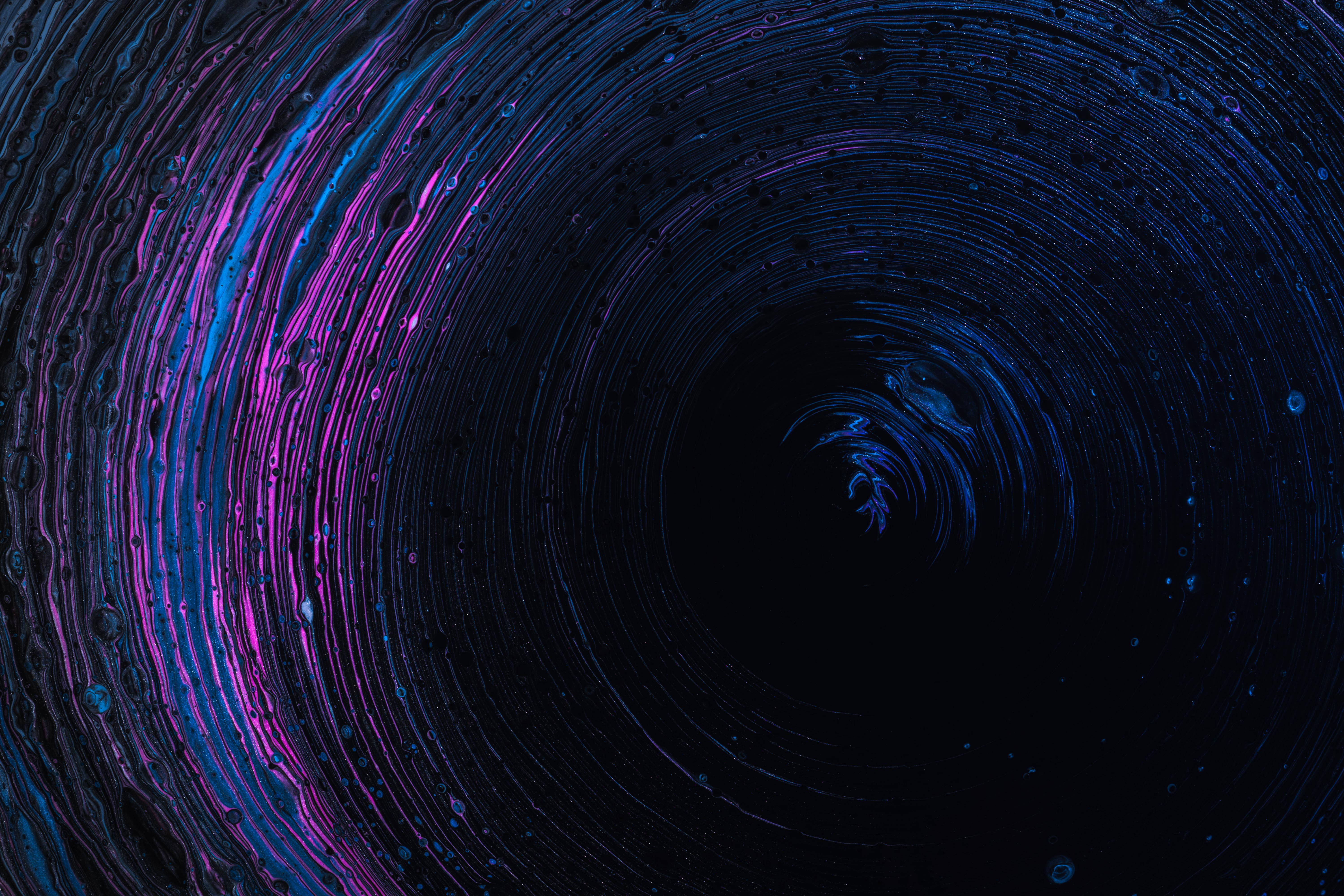 rotating column, electric blue, magenta, 5K Desktop Wallpaper