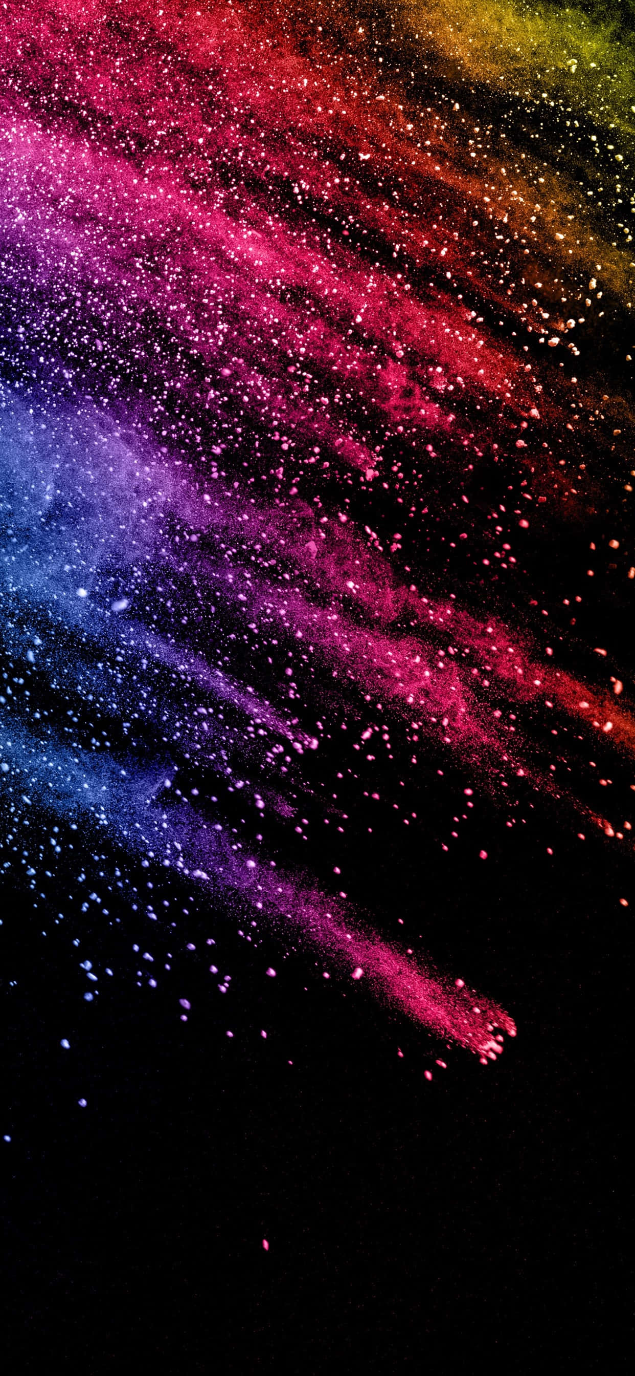 magenta purple blue, gold, black void, 2K Phone Wallpaper