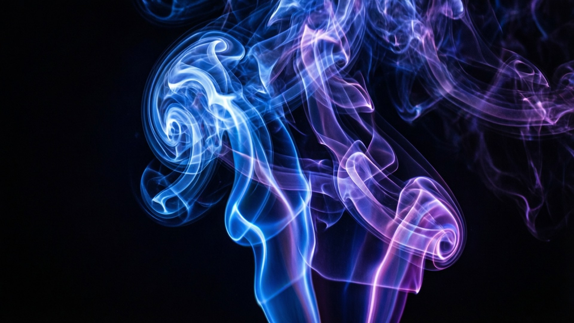 neon smoke vortex, vibrant blue, purple smoke, Full HD Desktop Wallpaper