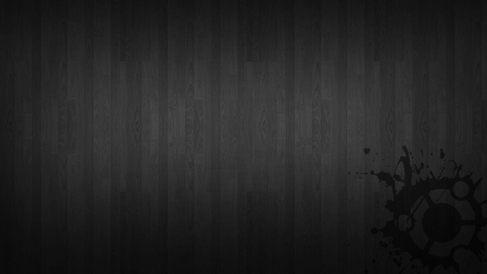Dark Ubuntu HD, Dark Edition, black ink splatter, Full HD Desktop Wallpaper