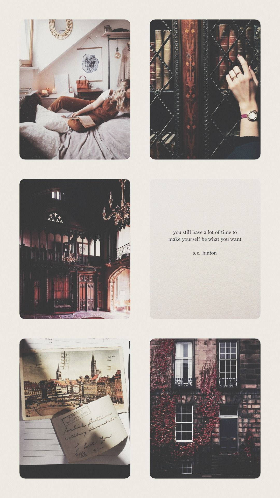 vintage photos, reading in bed, bookshelf, Full HD Phone Wallpaper