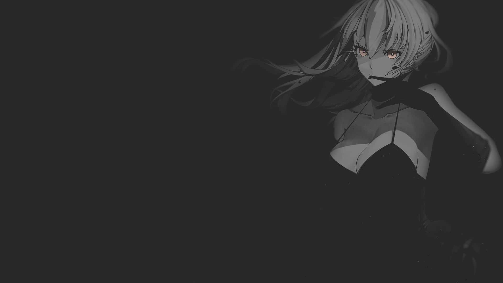 white haired girl, dark aesthetic anime pfp, pale anime girl, Full HD Desktop Wallpaper