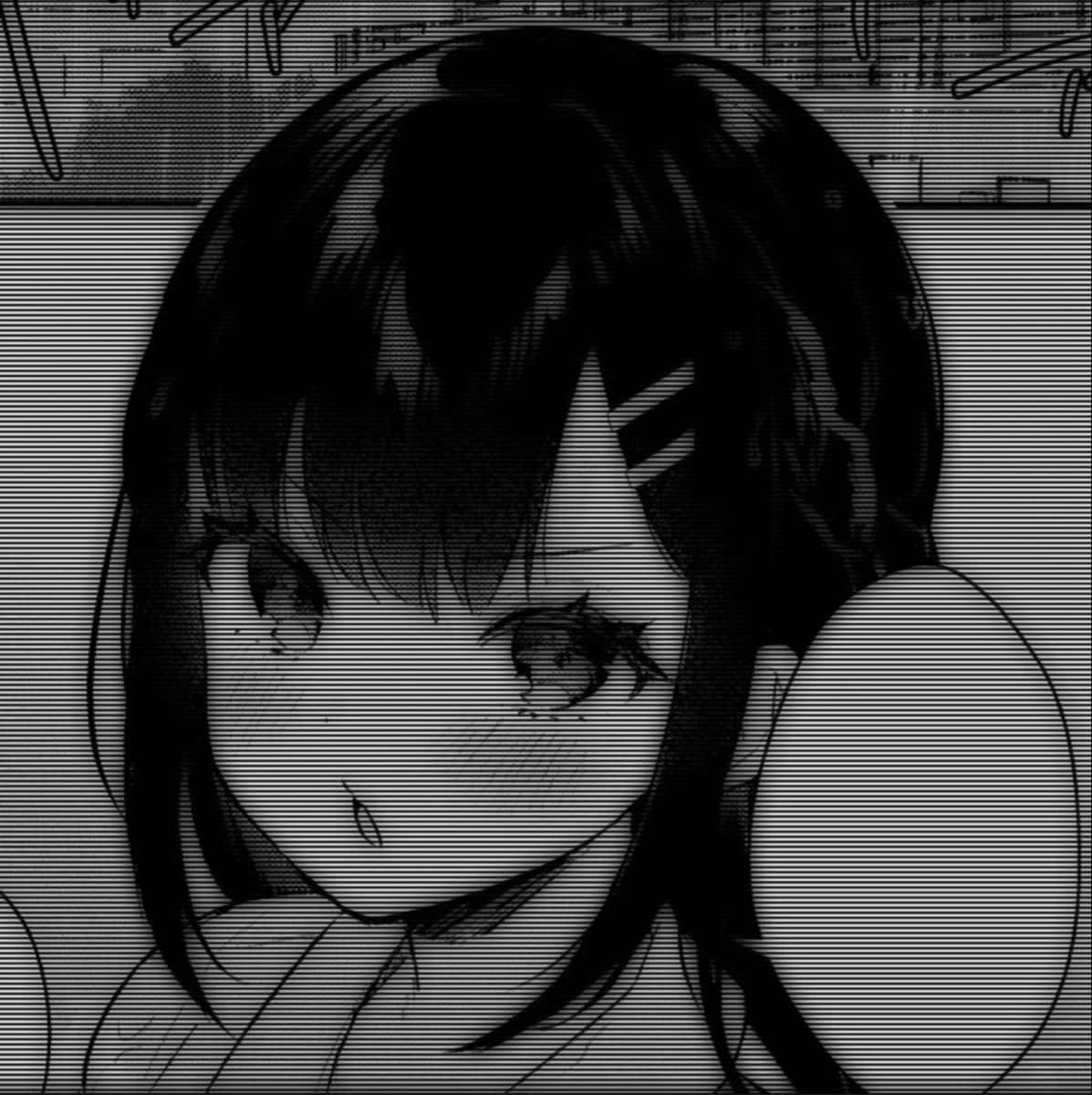 manga panel, dark aesthetic anime, black and white, SD Phone Wallpaper