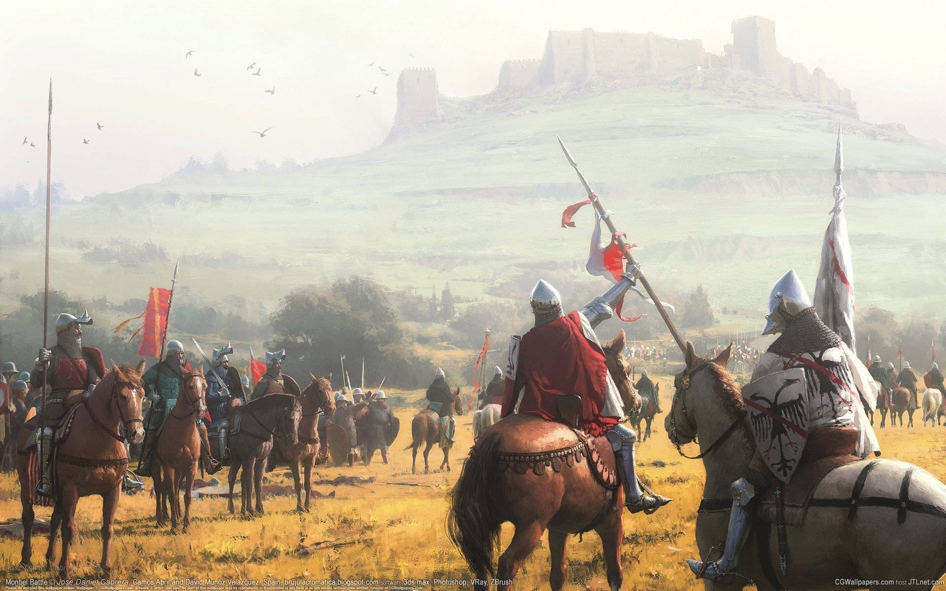 Dark Ages, Middle Ages, medieval knights, Full HD Desktop Wallpaper