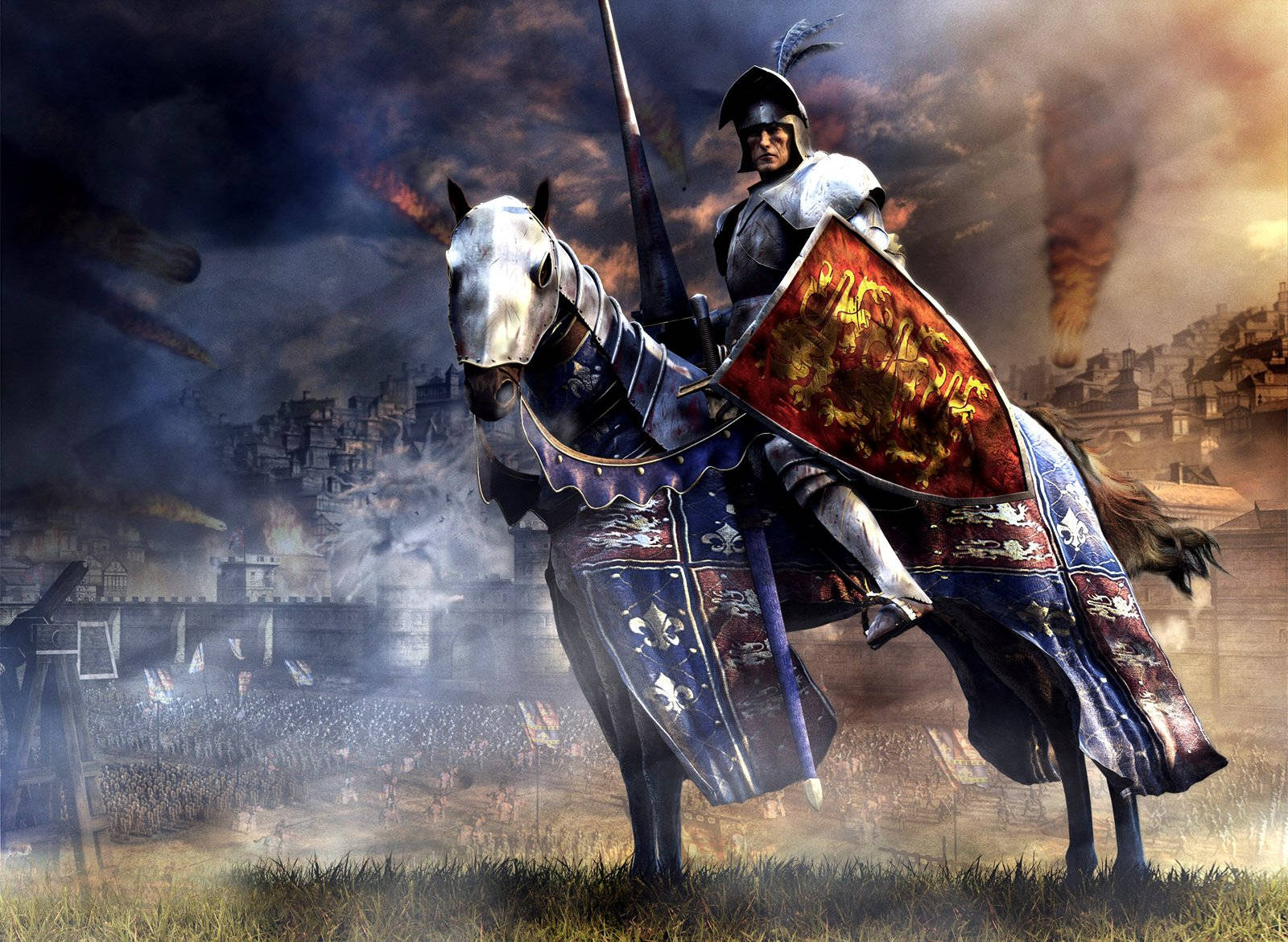 Dark Ages, knight, full armor, HD Desktop Wallpaper