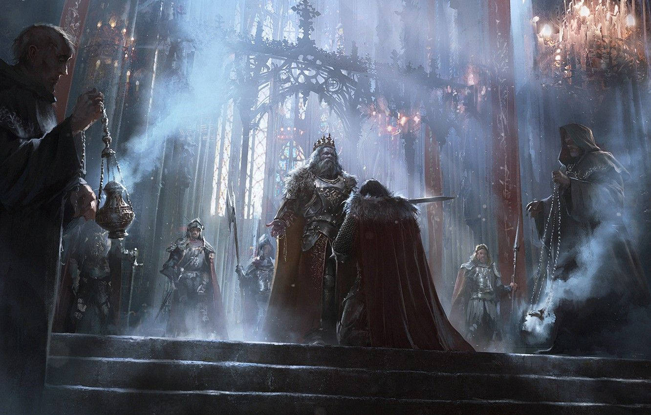 Dark Ages, medieval oath kingdom, ornate armor, HD Desktop Wallpaper