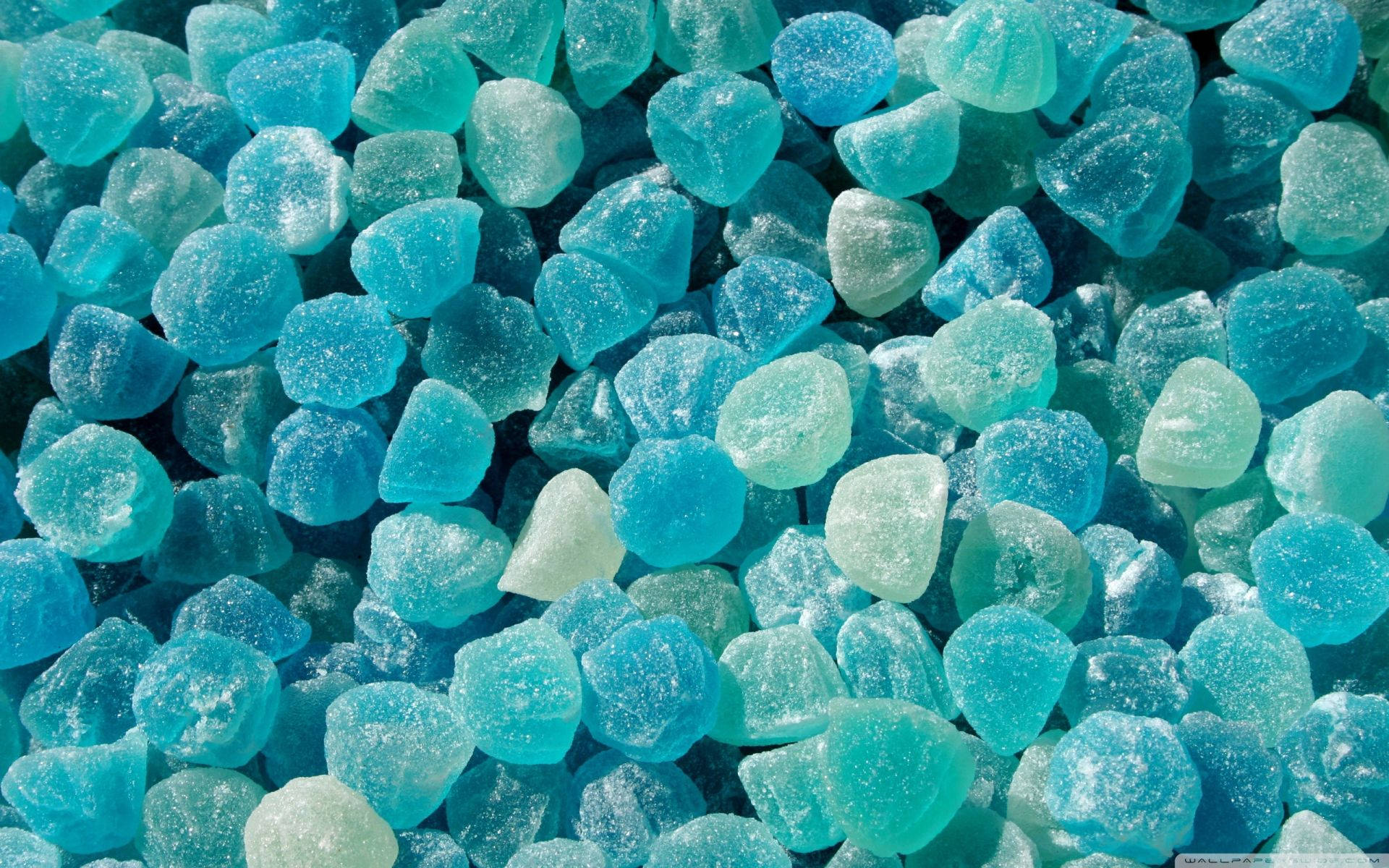 Candies Dark And Blue Aesthetic Laptop, translucent blue sugar crystals, sugary texture, Full HD Desktop Wallpaper