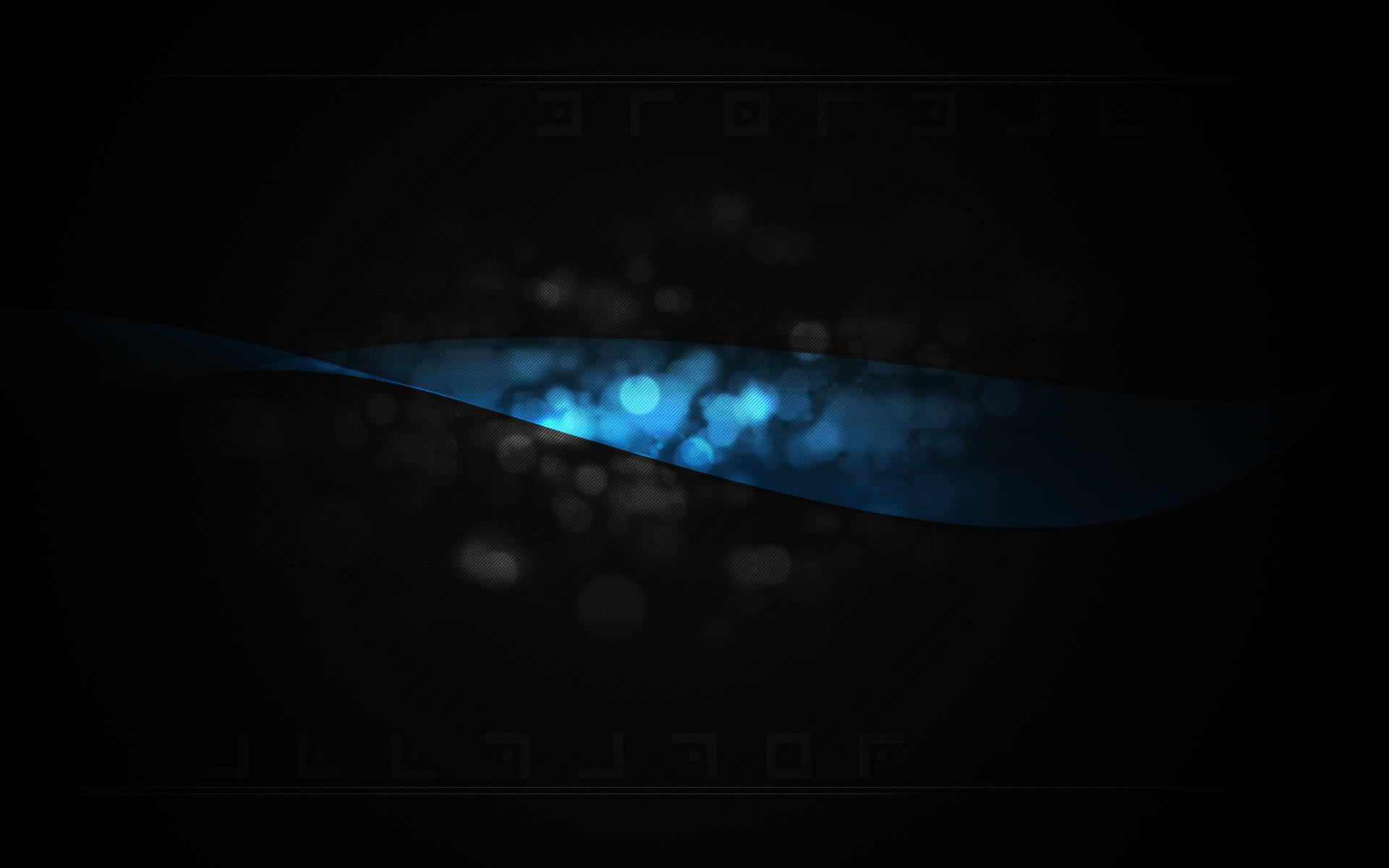 glowing blue wave, darkness, soft bokeh lights, Full HD Desktop Wallpaper