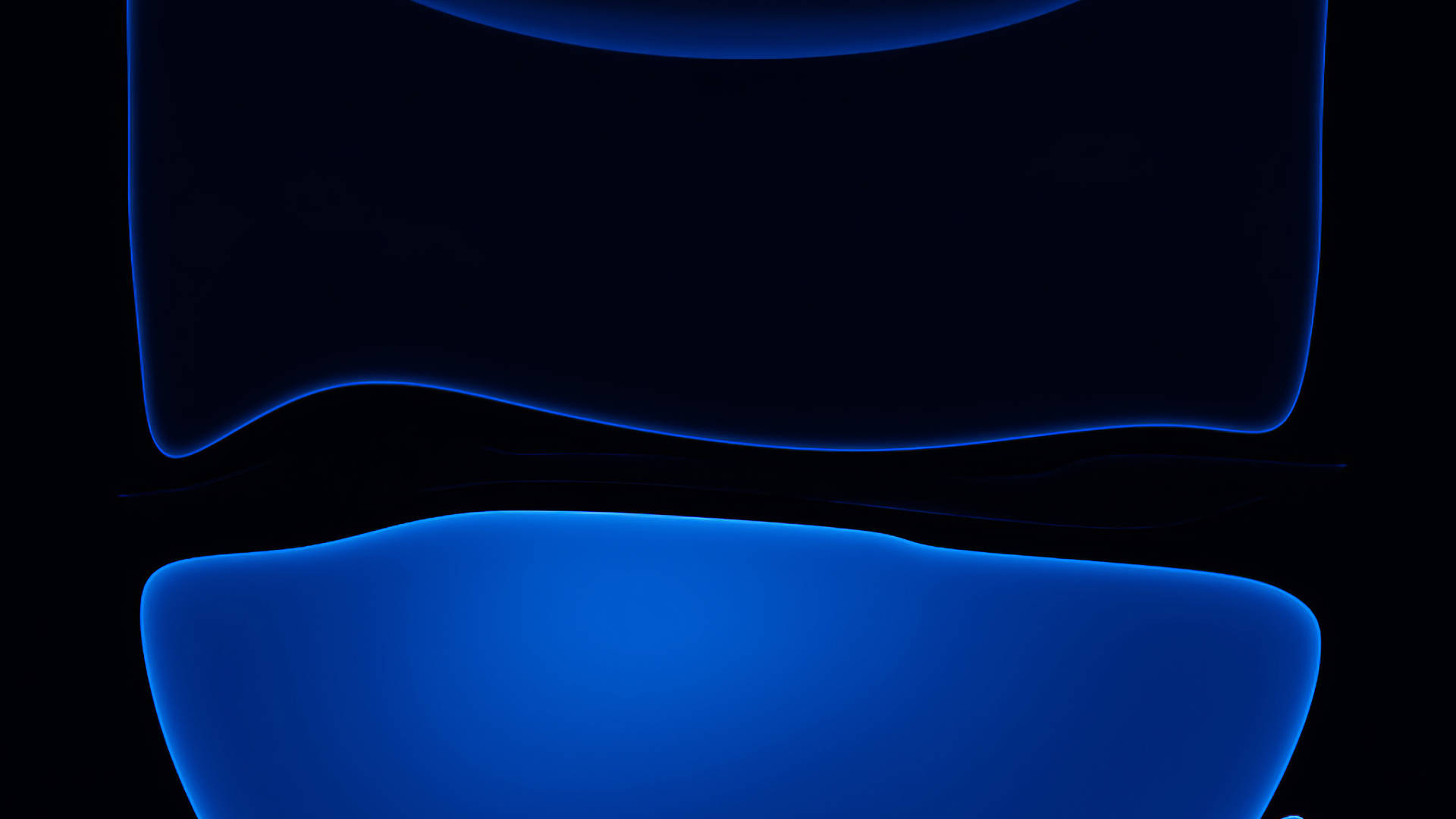 abstract shape, dark and blue aesthetic, glowing blue, Full HD Desktop Wallpaper