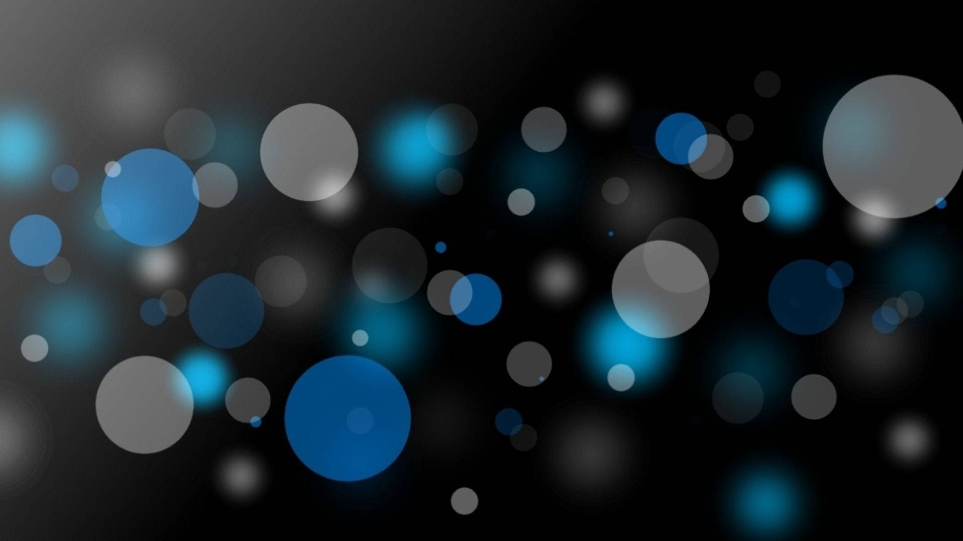 bokeh, dark abstract background, glowing blue, Full HD Desktop Wallpaper