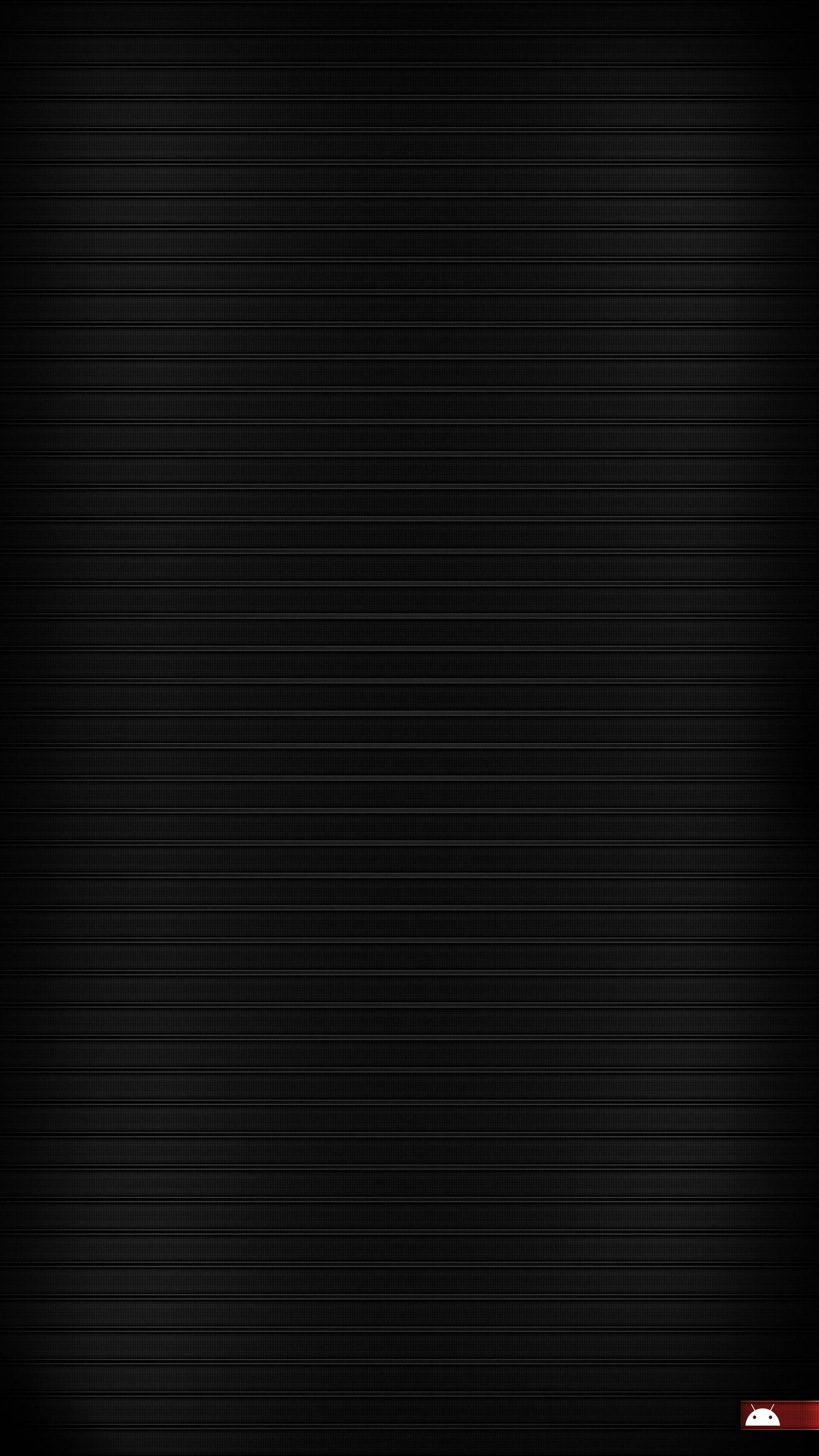 Dark Android, black, brushed metal texture, 2K Phone Wallpaper