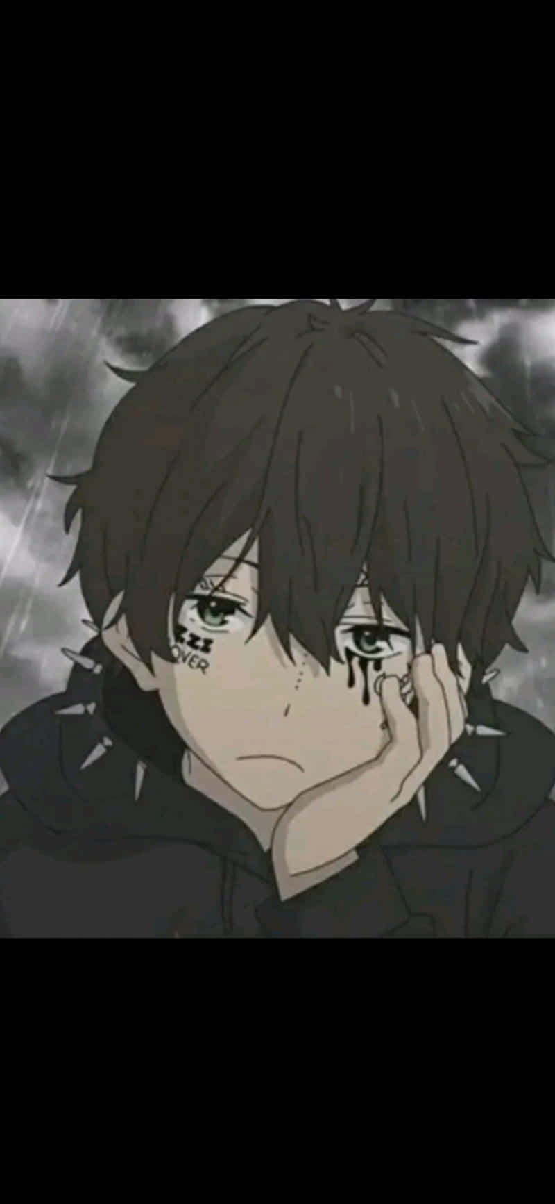 dark anime boy, brooding, bridge, HD Phone Wallpaper