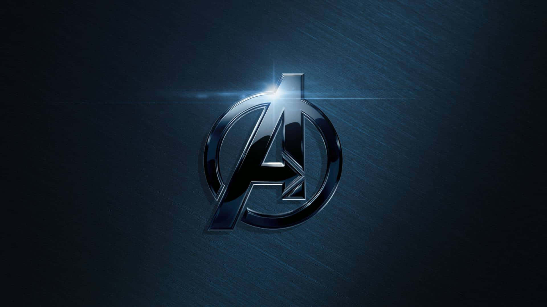 Dark Avengers, Avengers logo, shiny metallic, Full HD Desktop Wallpaper