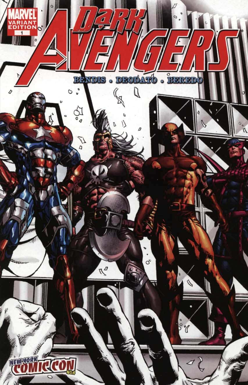Dark Avengers, comic cover, armored heroes, HD Phone Wallpaper